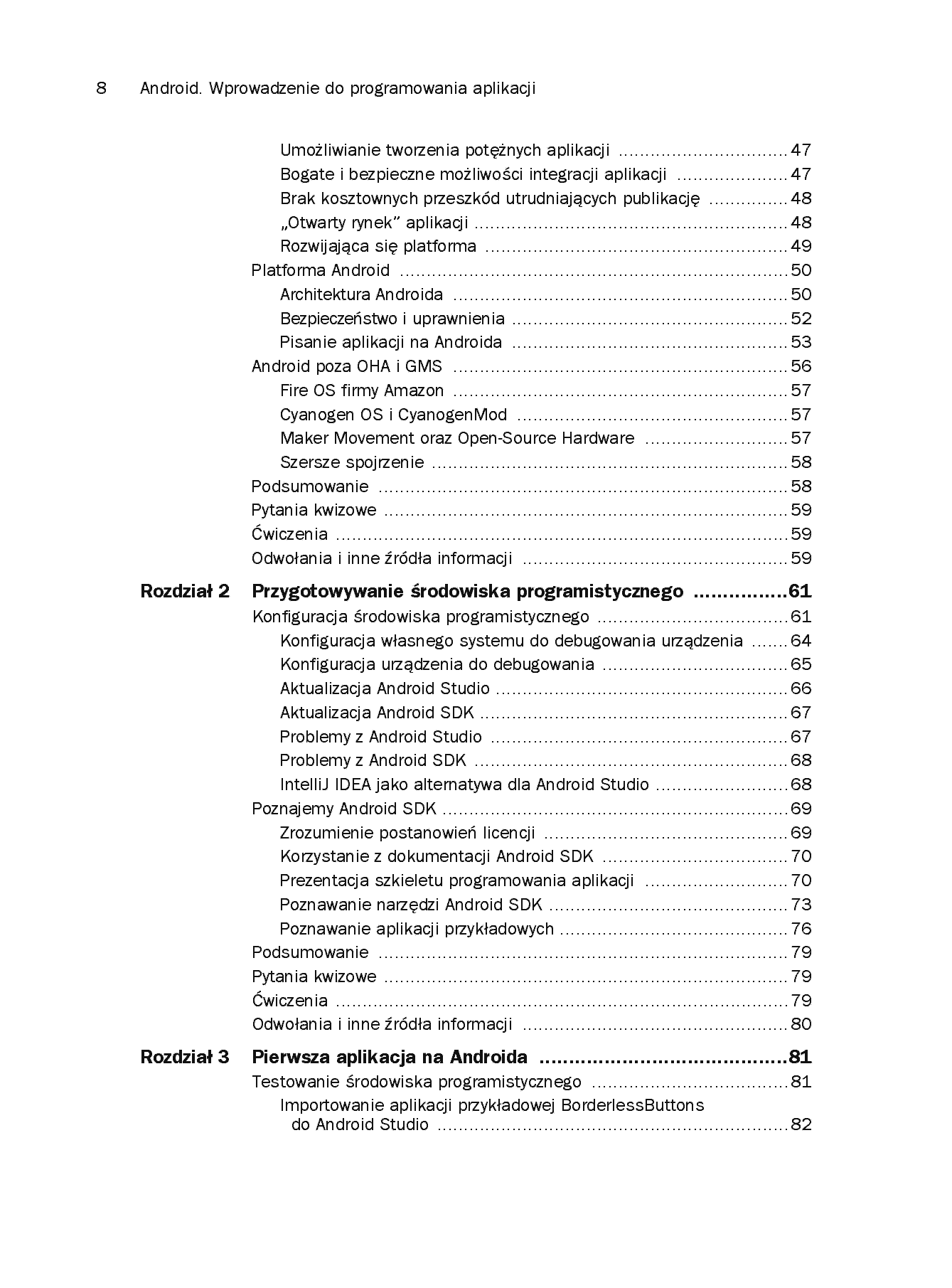 Fragment „Android. Wprowadzenie do programowania aplikacji. Wydanie V” — strona 4 z 30