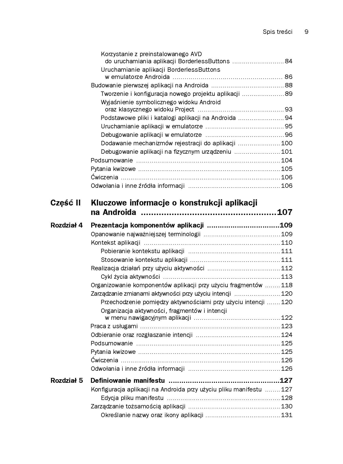 Fragment „Android. Wprowadzenie do programowania aplikacji. Wydanie V” — strona 5 z 30