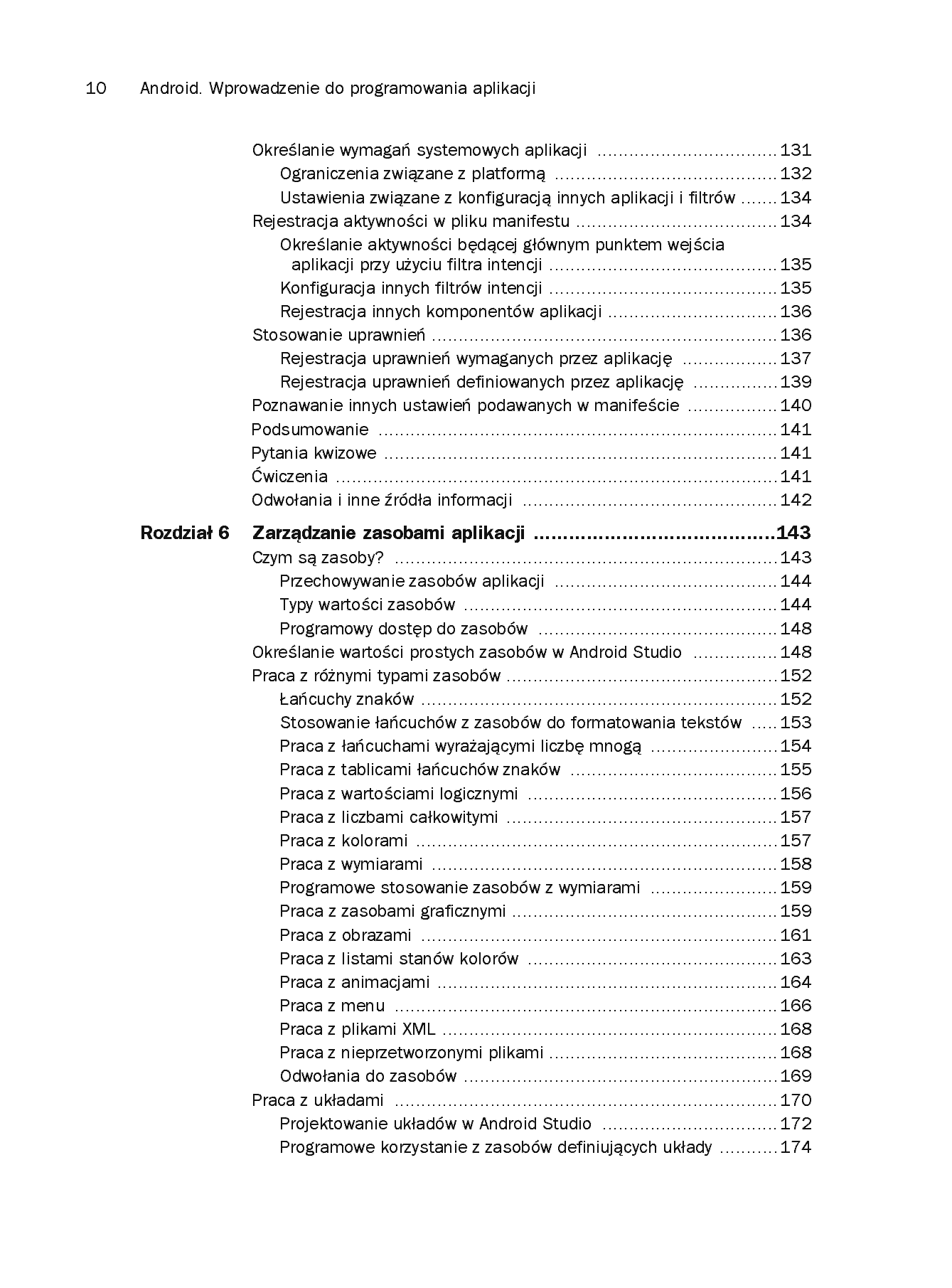 Fragment „Android. Wprowadzenie do programowania aplikacji. Wydanie V” — strona 6 z 30