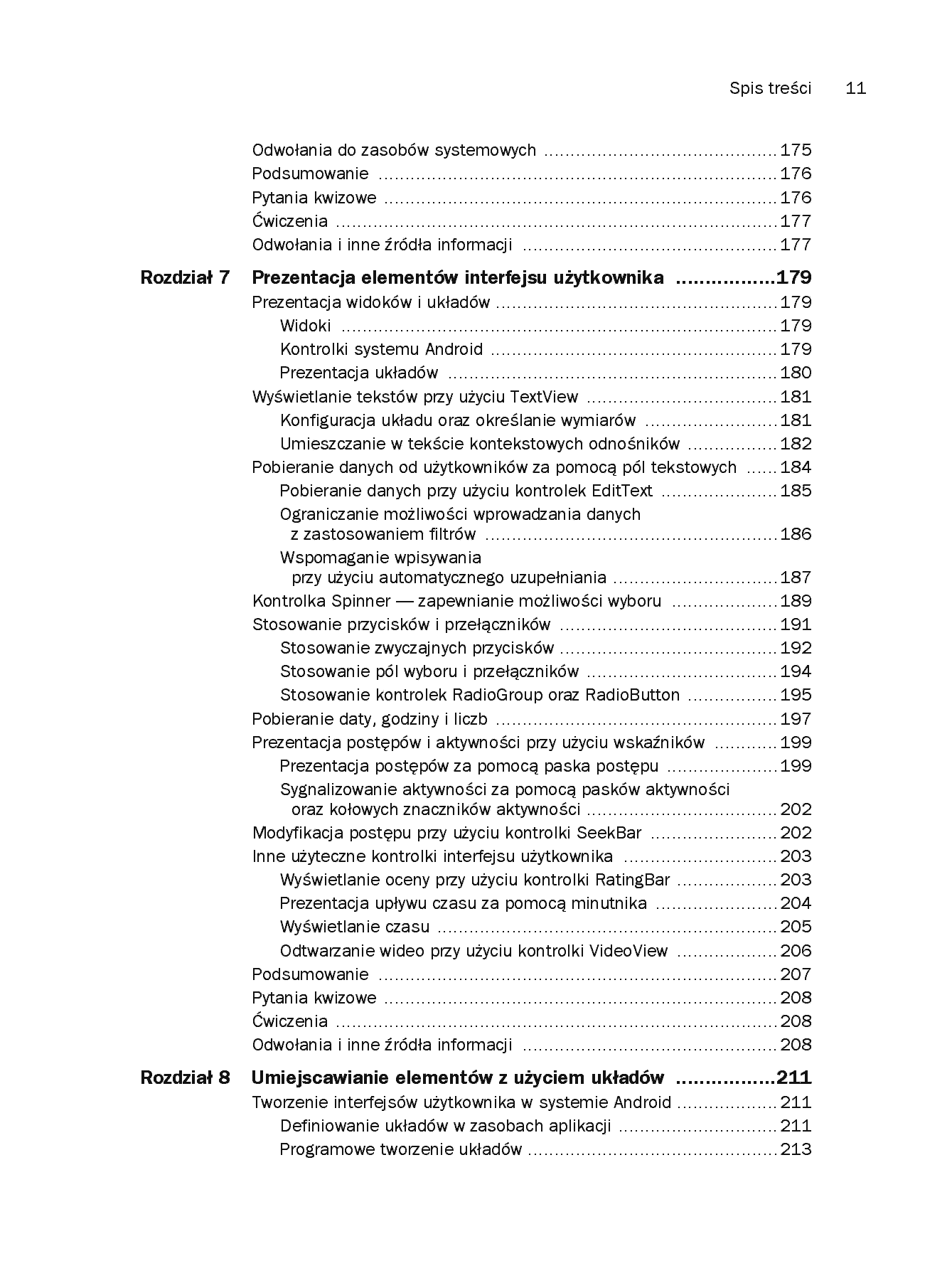 Fragment „Android. Wprowadzenie do programowania aplikacji. Wydanie V” — strona 7 z 30