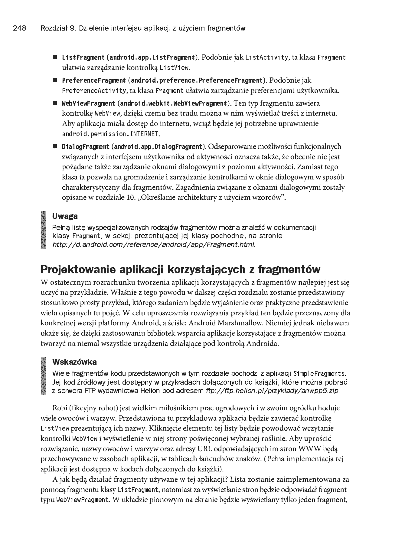 Fragment „Android. Wprowadzenie do programowania aplikacji. Wydanie V” — strona 26 z 30
