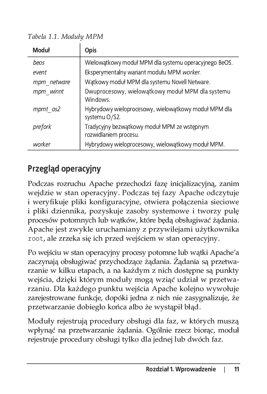 Fragment „Apache 2. Leksykon kieszonkowy” — strona 7 z 23