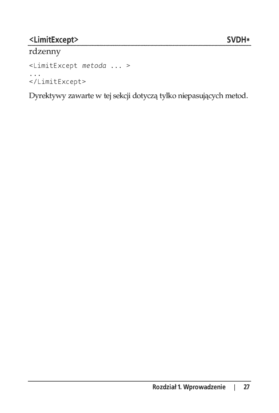 Fragment „Apache 2. Leksykon kieszonkowy” — strona 23 z 23