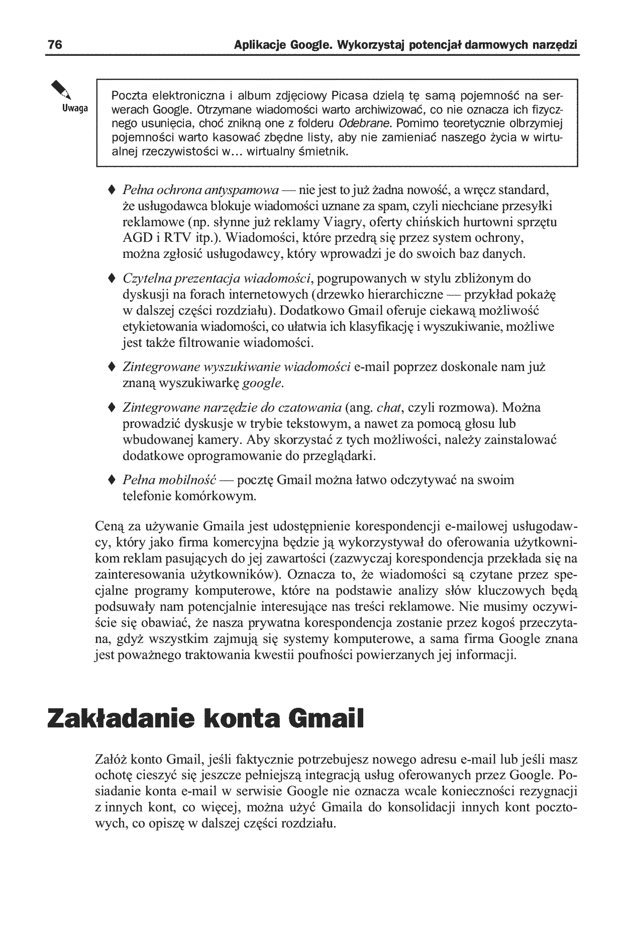 Fragment „Aplikacje Google. Wykorzystaj potencjał darmowych narzędzi” — strona 6 z 20