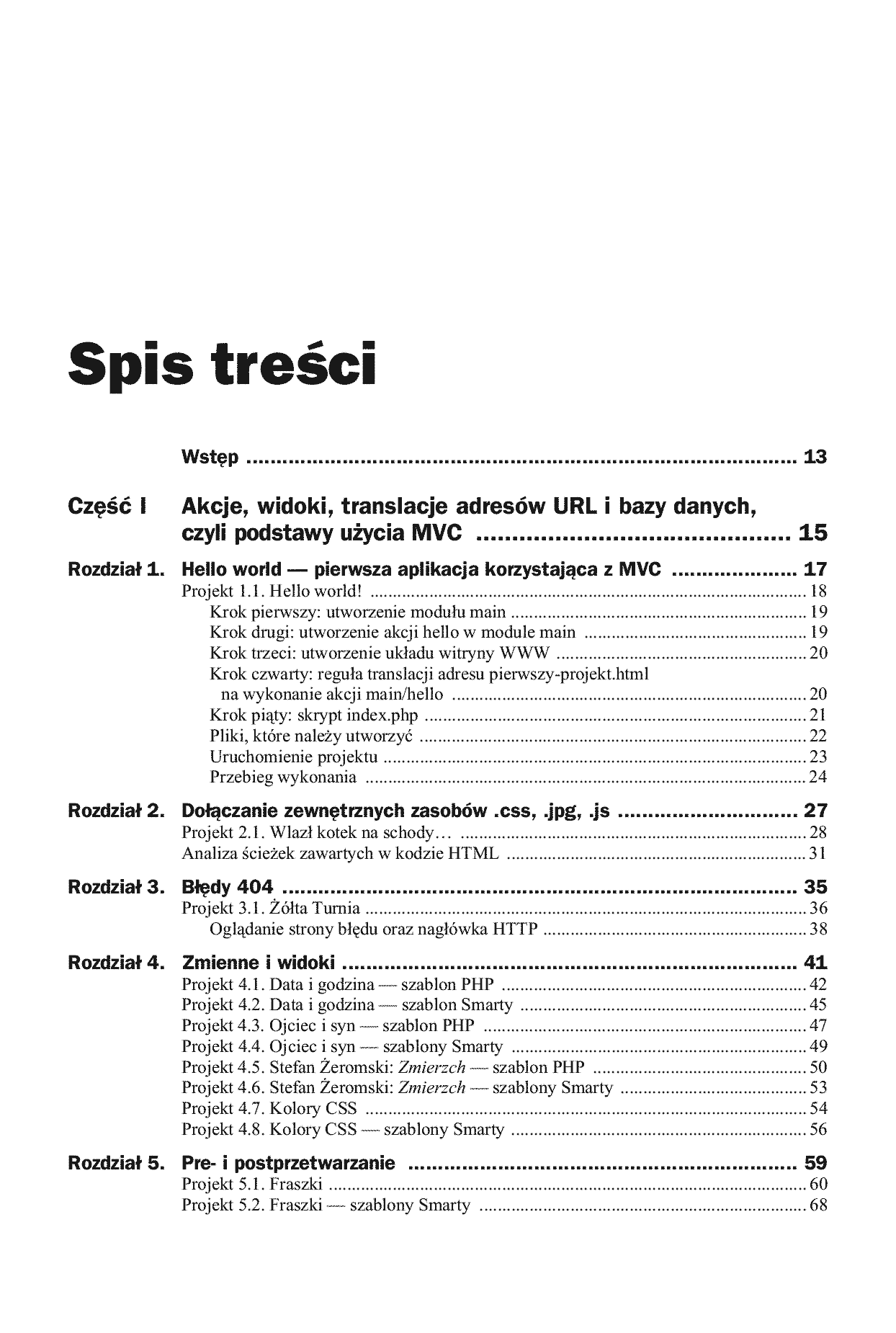 Fragment „PHP, MySQL i MVC. Tworzenie witryn WWW opartych na bazie danych” — strona 2 z 27