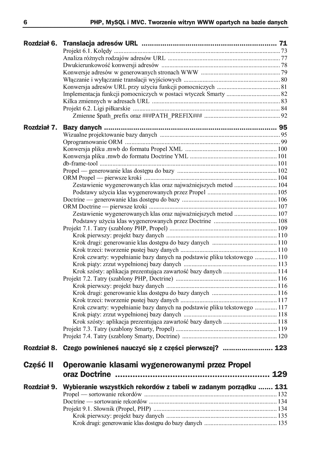 Fragment „PHP, MySQL i MVC. Tworzenie witryn WWW opartych na bazie danych” — strona 3 z 27