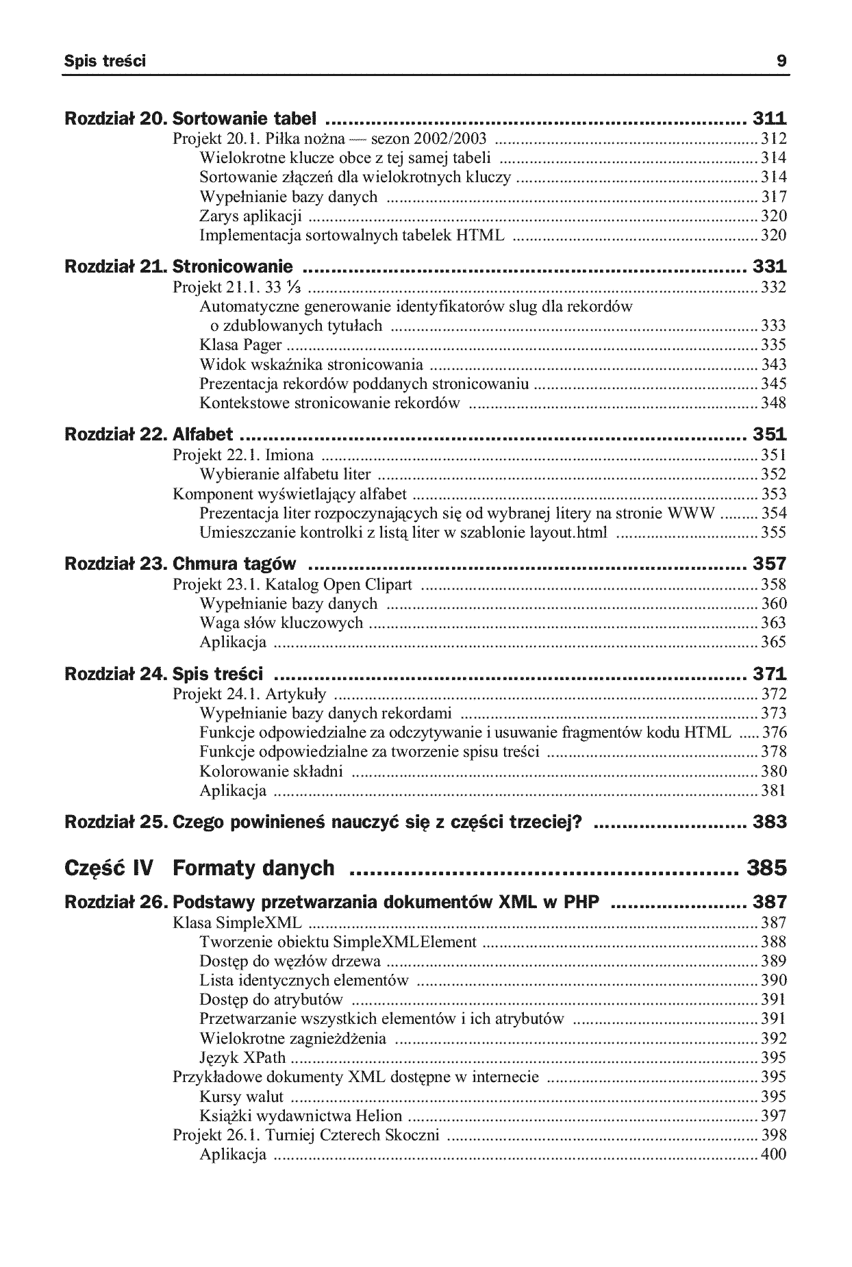 Fragment „PHP, MySQL i MVC. Tworzenie witryn WWW opartych na bazie danych” — strona 6 z 27