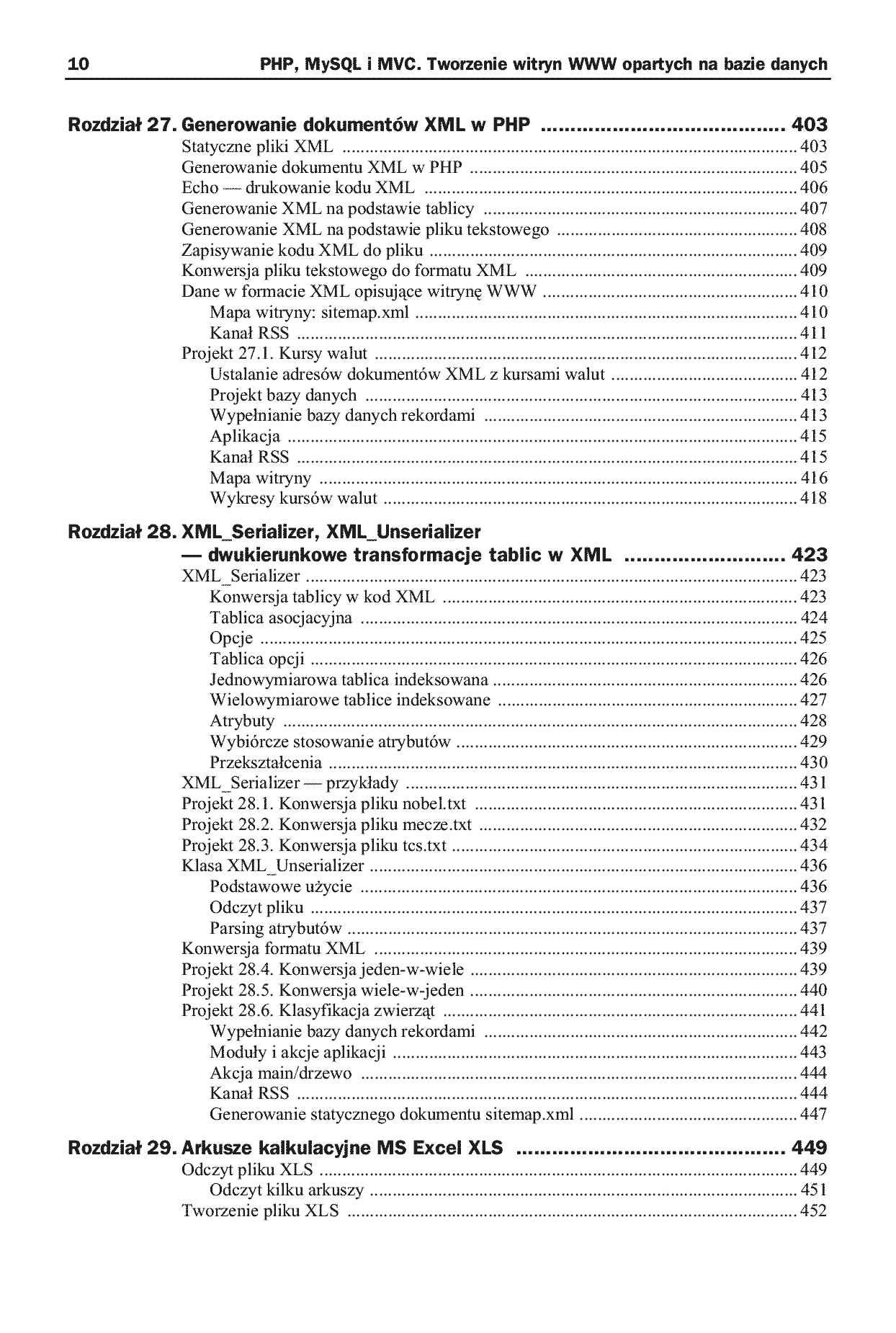 Fragment „PHP, MySQL i MVC. Tworzenie witryn WWW opartych na bazie danych” — strona 7 z 27