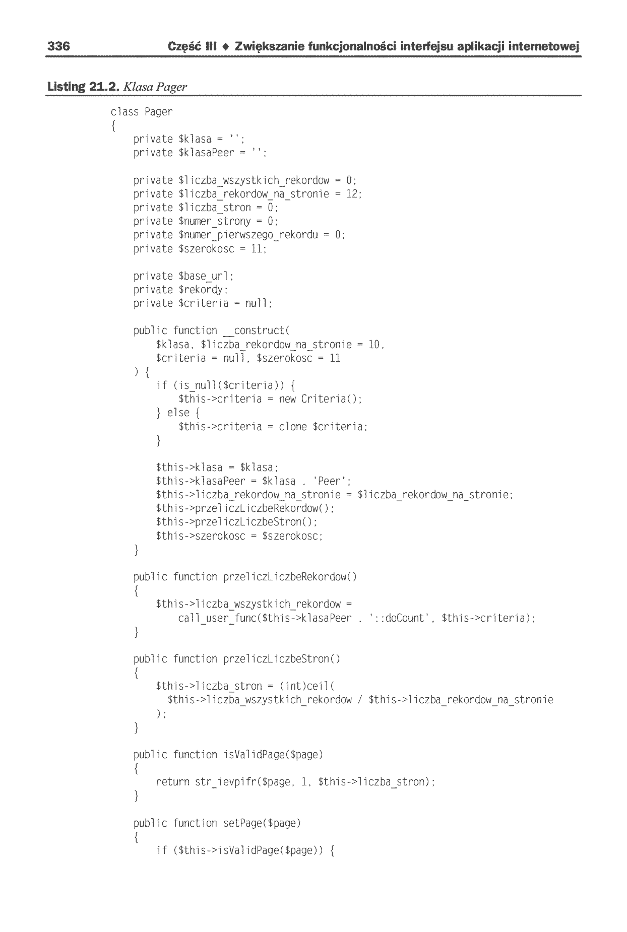 Fragment „PHP, MySQL i MVC. Tworzenie witryn WWW opartych na bazie danych” — strona 14 z 27