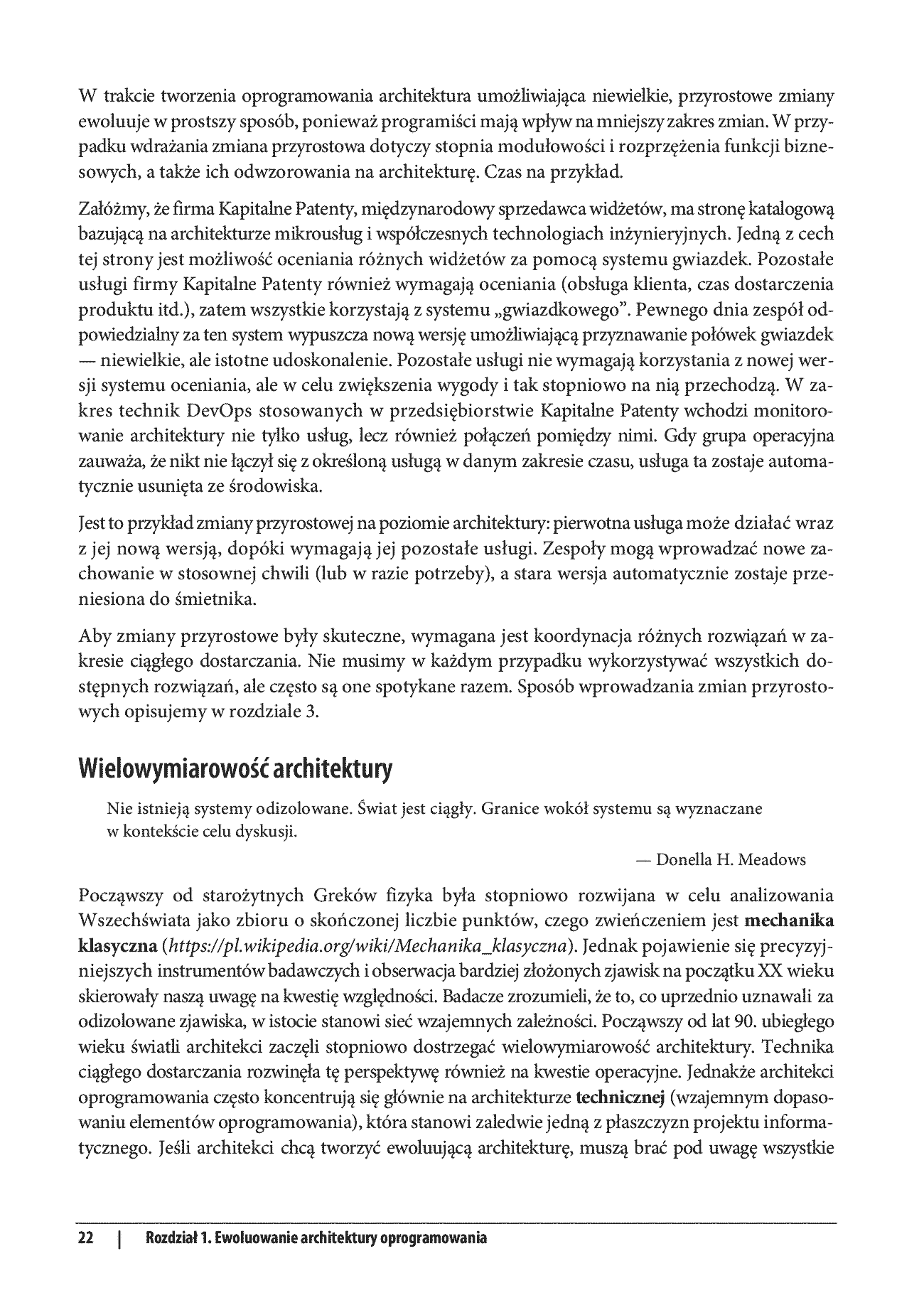 Fragment „Architektura ewolucyjna. Projektowanie oprogramowania i wsparcie zmian. Wydanie II” — strona 14 z 22