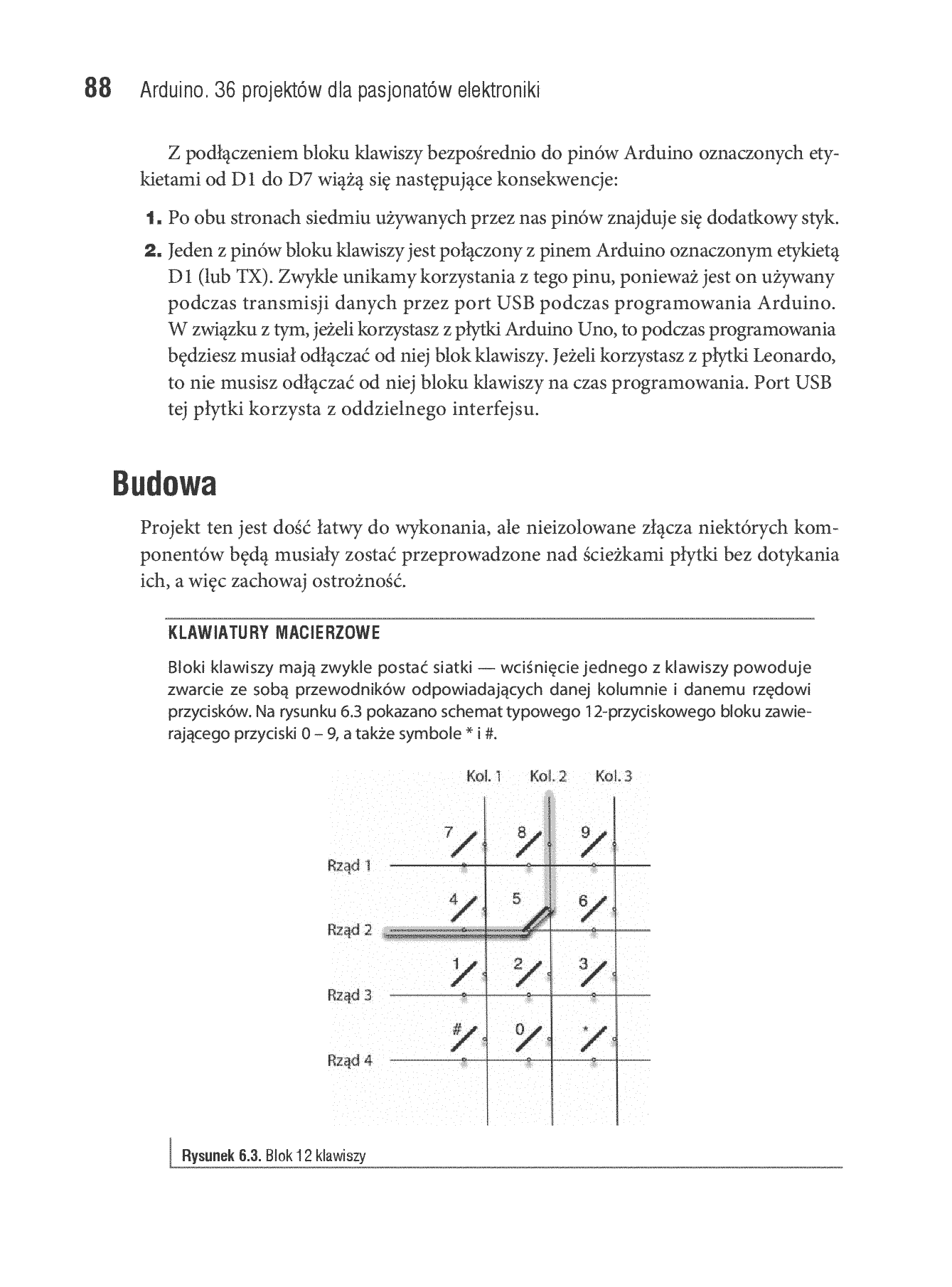 Fragment „Arduino. 36 projektów dla pasjonatów elektroniki” — strona 16 z 30