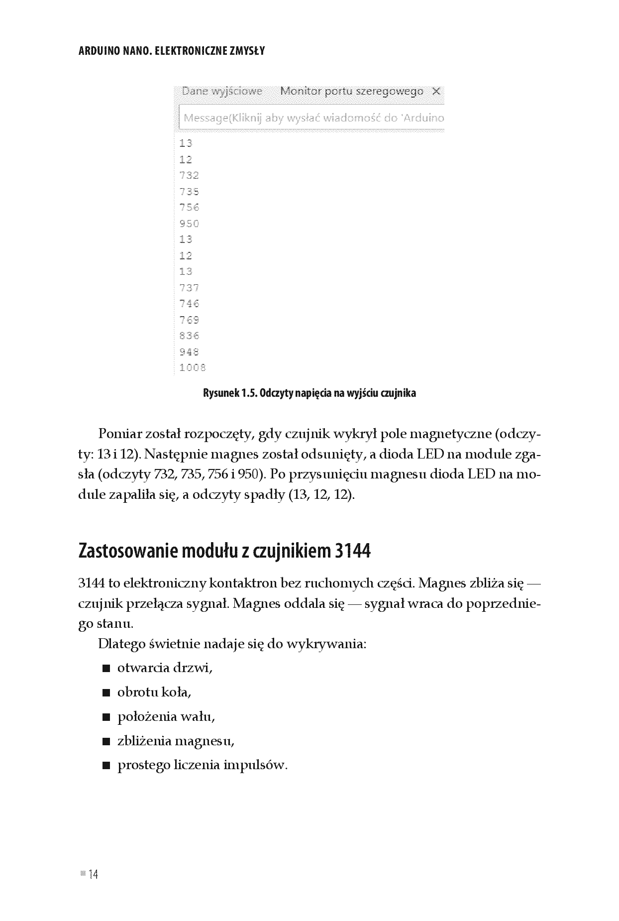 Fragment „Arduino Nano. Elektroniczne zmysły” — strona 14 z 18