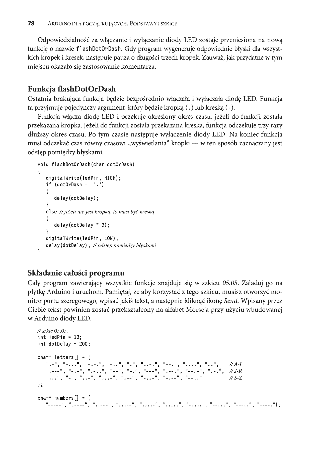 Fragment „Arduino dla początkujących. Podstawy i szkice” — strona 18 z 26