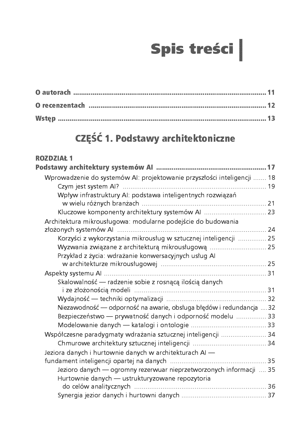 Fragment „Architektura systemów AI. Projektowanie skalowalnego i niezawodnego oprogramowania” — strona 3 z 30