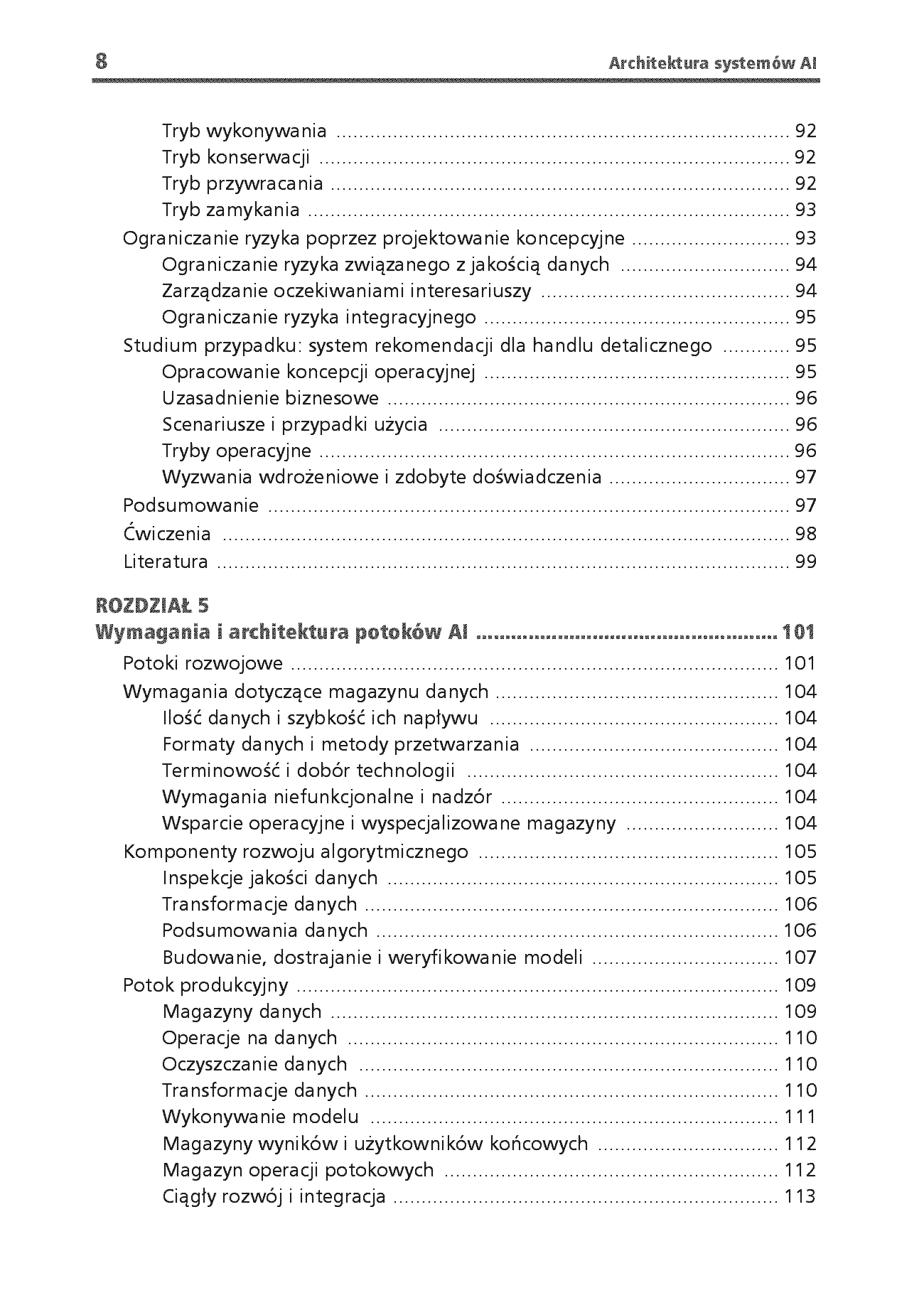 Fragment „Architektura systemów AI. Projektowanie skalowalnego i niezawodnego oprogramowania” — strona 6 z 30