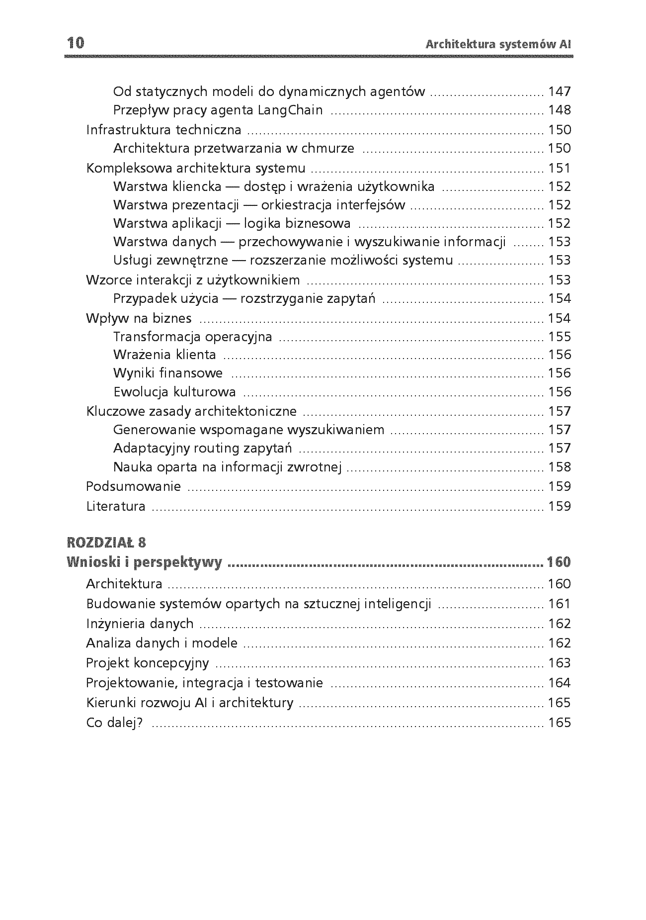 Fragment „Architektura systemów AI. Projektowanie skalowalnego i niezawodnego oprogramowania” — strona 8 z 30
