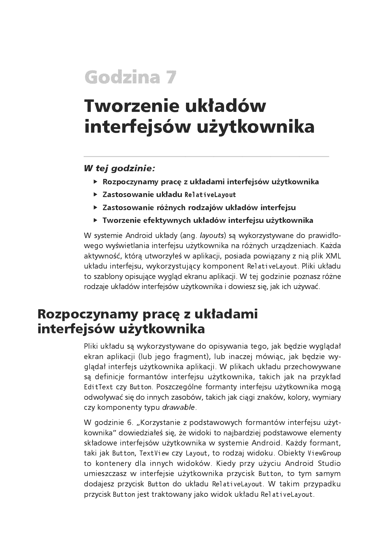Fragment „Android Studio w 24 godziny. Wygodne programowanie dla platformy Android. Wydanie IV” — strona 11 z 30