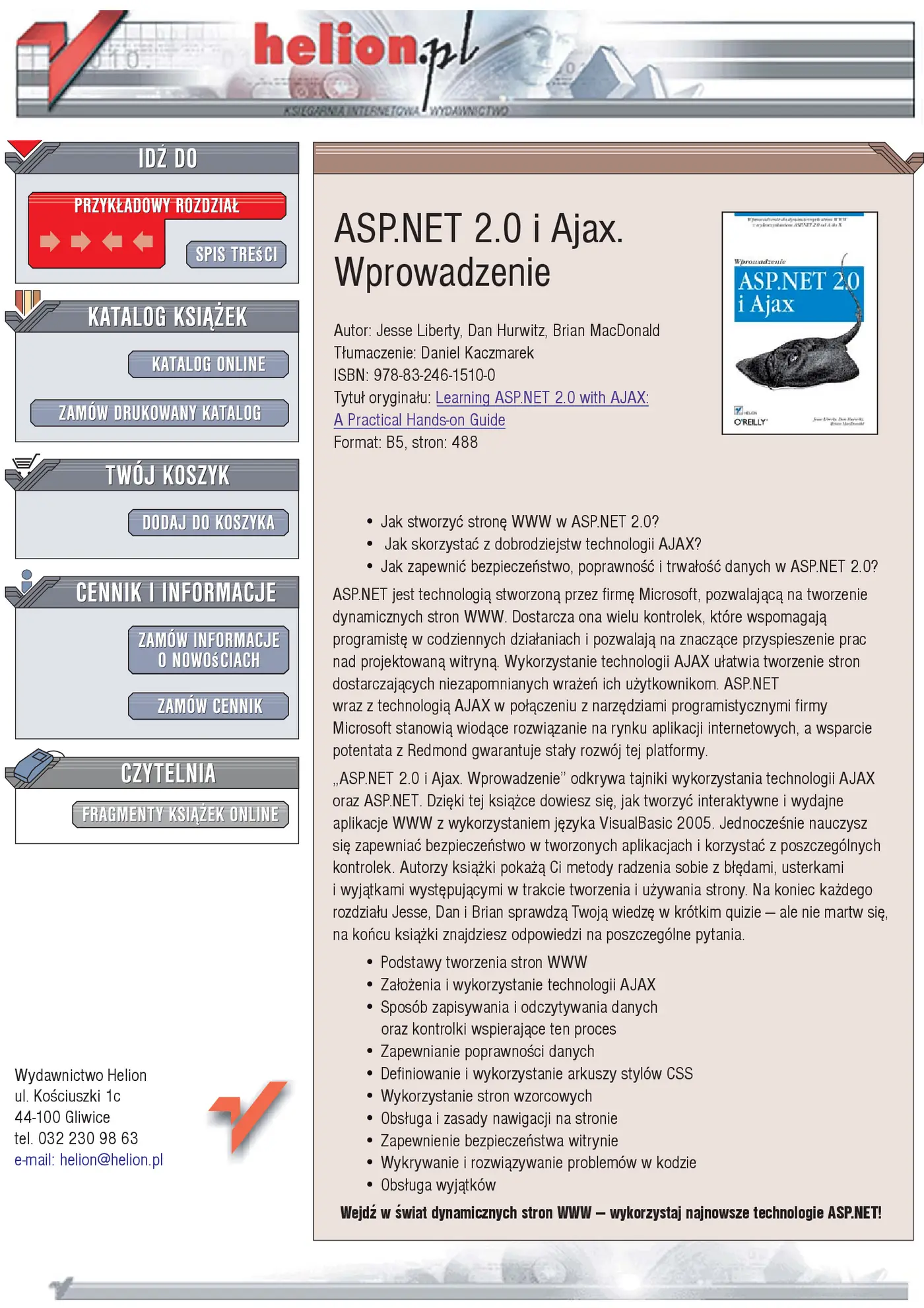 Fragment „ASP.NET 2.0 i Ajax. Wprowadzenie” — strona 1 z 30