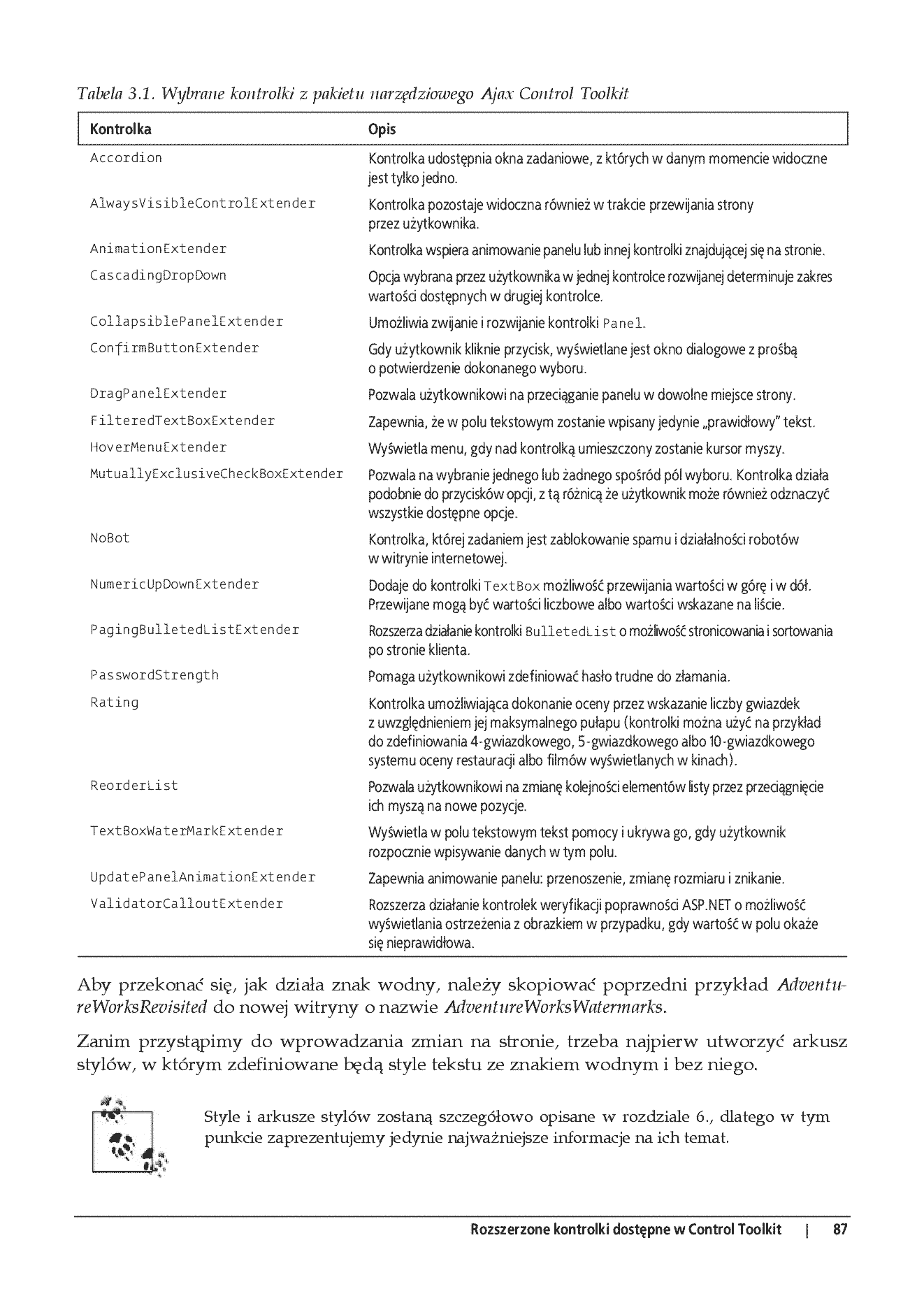 Fragment „ASP.NET 2.0 i Ajax. Wprowadzenie” — strona 16 z 30