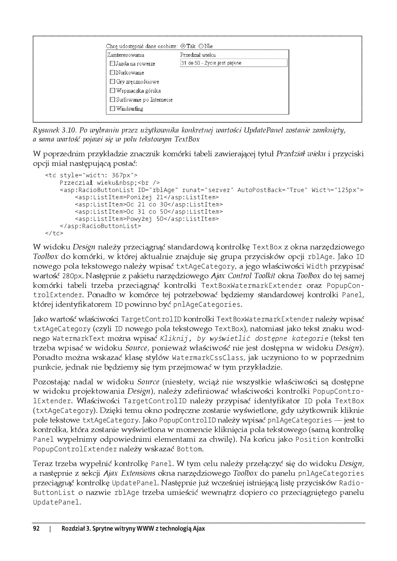 Fragment „ASP.NET 2.0 i Ajax. Wprowadzenie” — strona 21 z 30