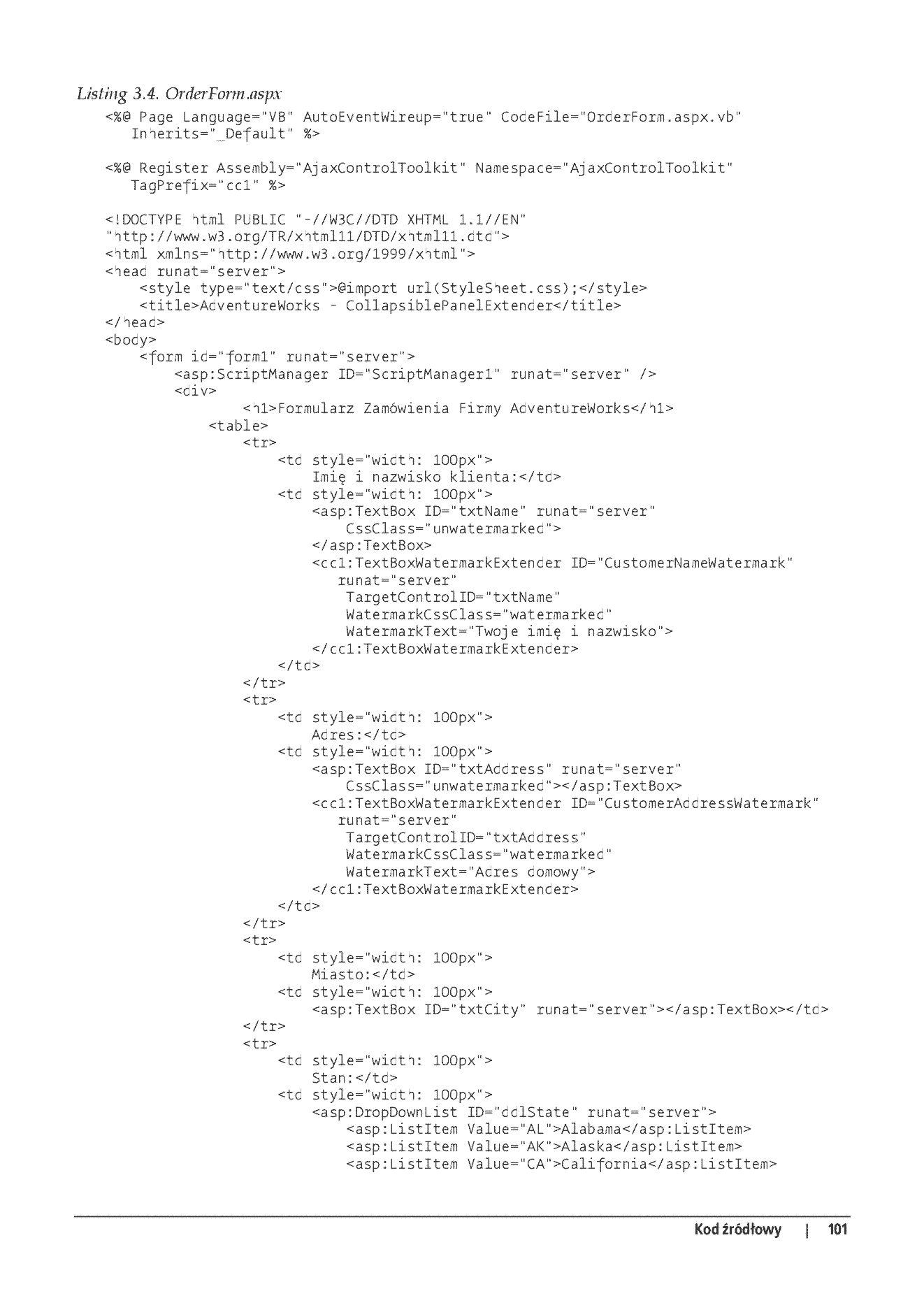 Fragment „ASP.NET 2.0 i Ajax. Wprowadzenie” — strona 30 z 30