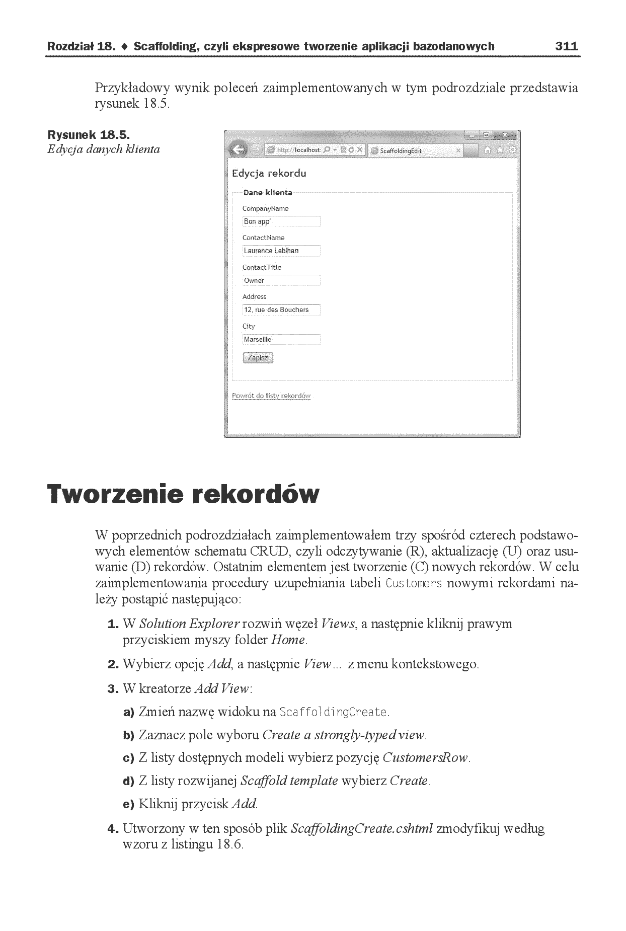 Fragment „ASP.NET MVC. Kompletny przewodnik dla programistów interaktywnych aplikacji internetowych w Visual Studio” — strona 19 z 30