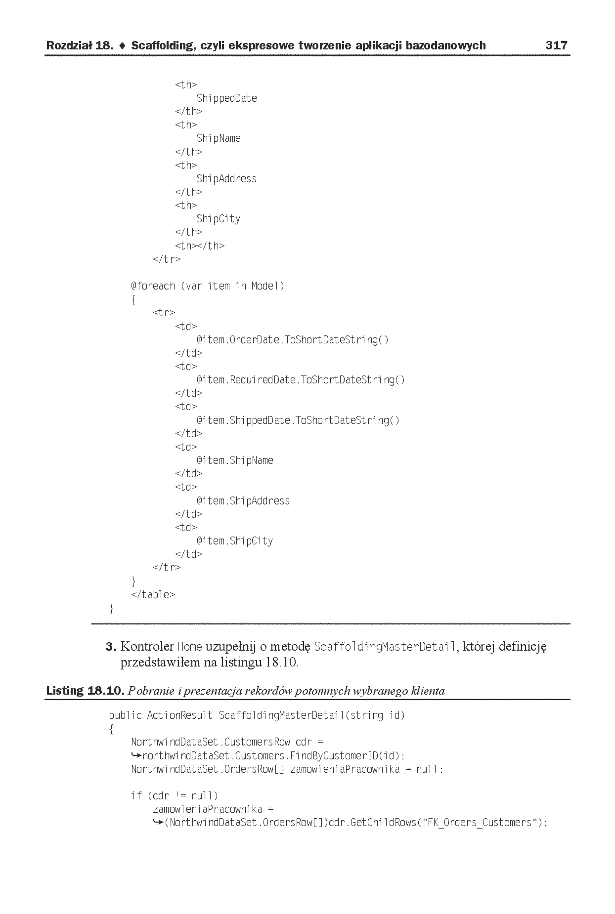 Fragment „ASP.NET MVC. Kompletny przewodnik dla programistów interaktywnych aplikacji internetowych w Visual Studio” — strona 25 z 30