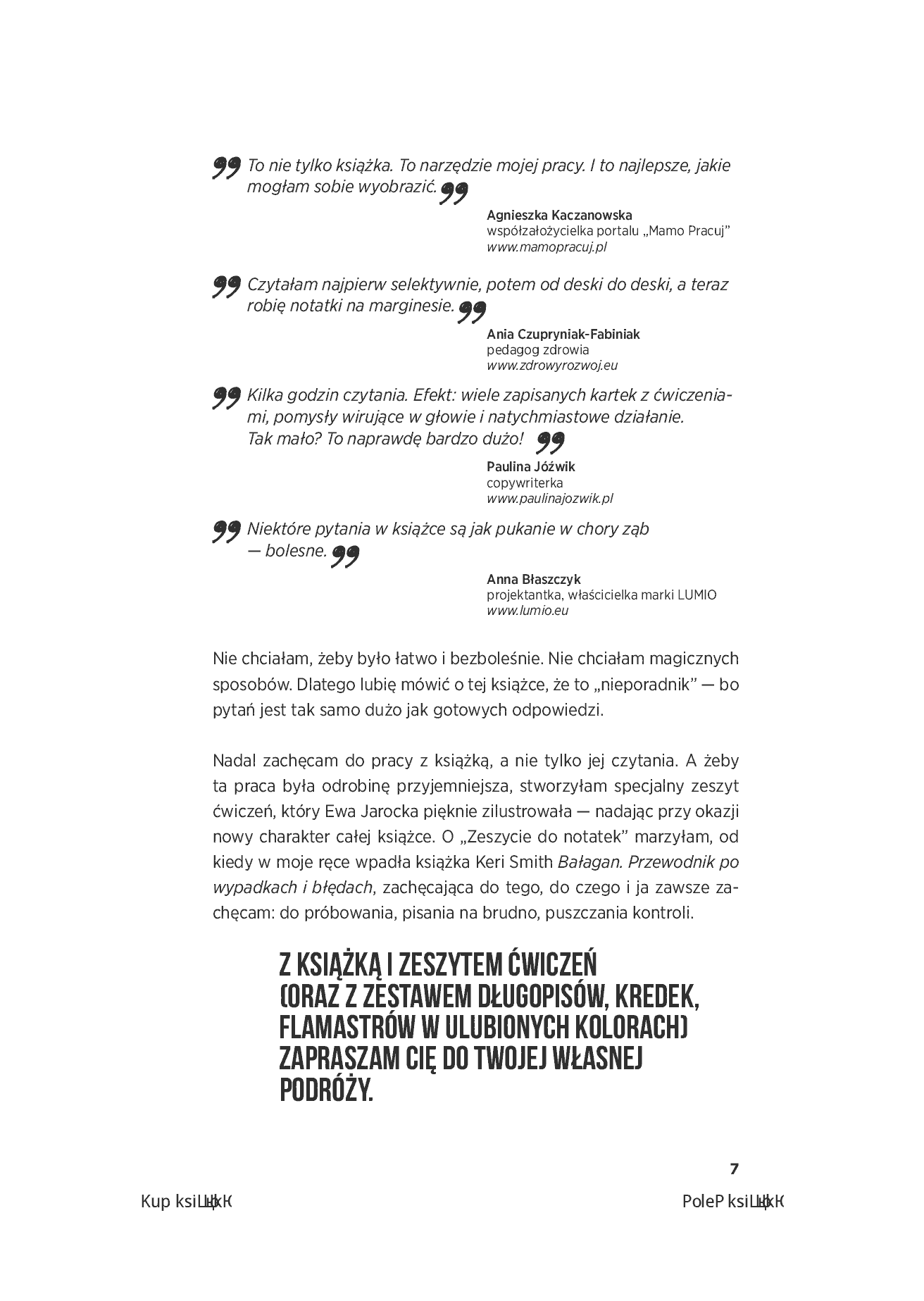 Fragment „Autentyczność przyciąga. Jak budować swoją markę na prawdziwym i porywającym przekazie. Wydanie 2. + 40 inspirujących ćwiczeń” — strona 7 z 30