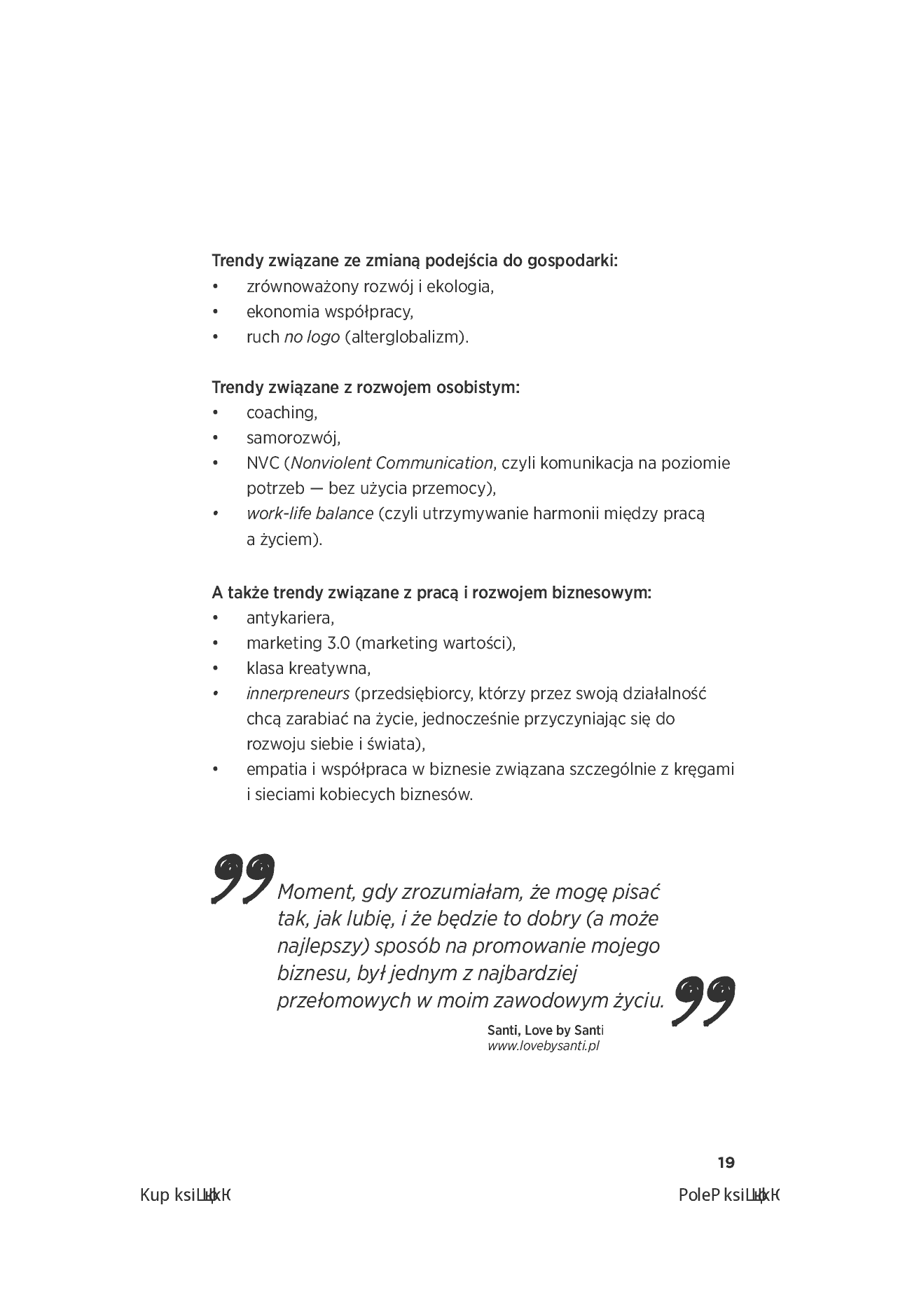 Fragment „Autentyczność przyciąga. Jak budować swoją markę na prawdziwym i porywającym przekazie. Wydanie 2. + 40 inspirujących ćwiczeń” — strona 19 z 30