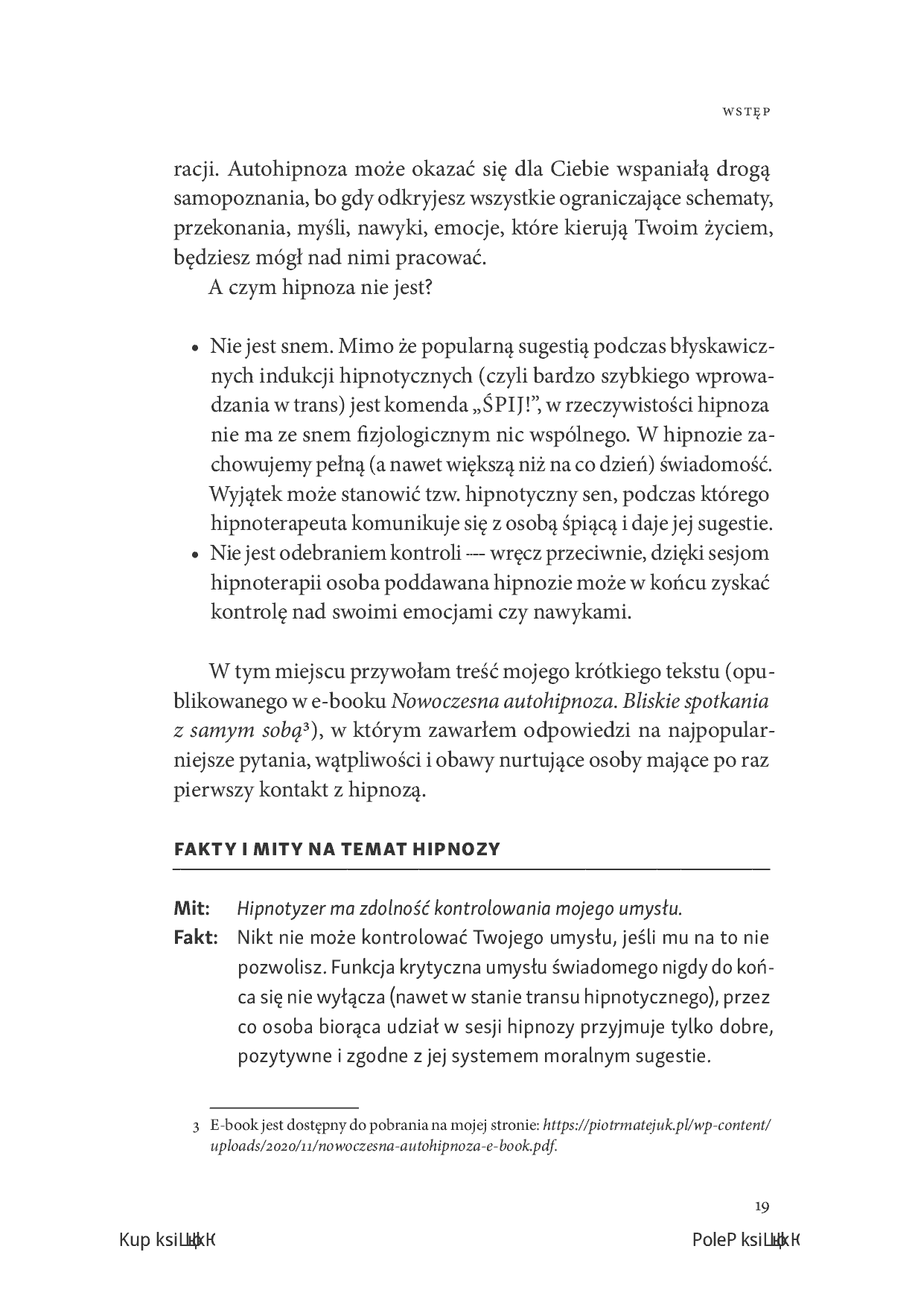 Fragment „Autohipnoza - bliskie spotkania z samym sobą” — strona 11 z 20