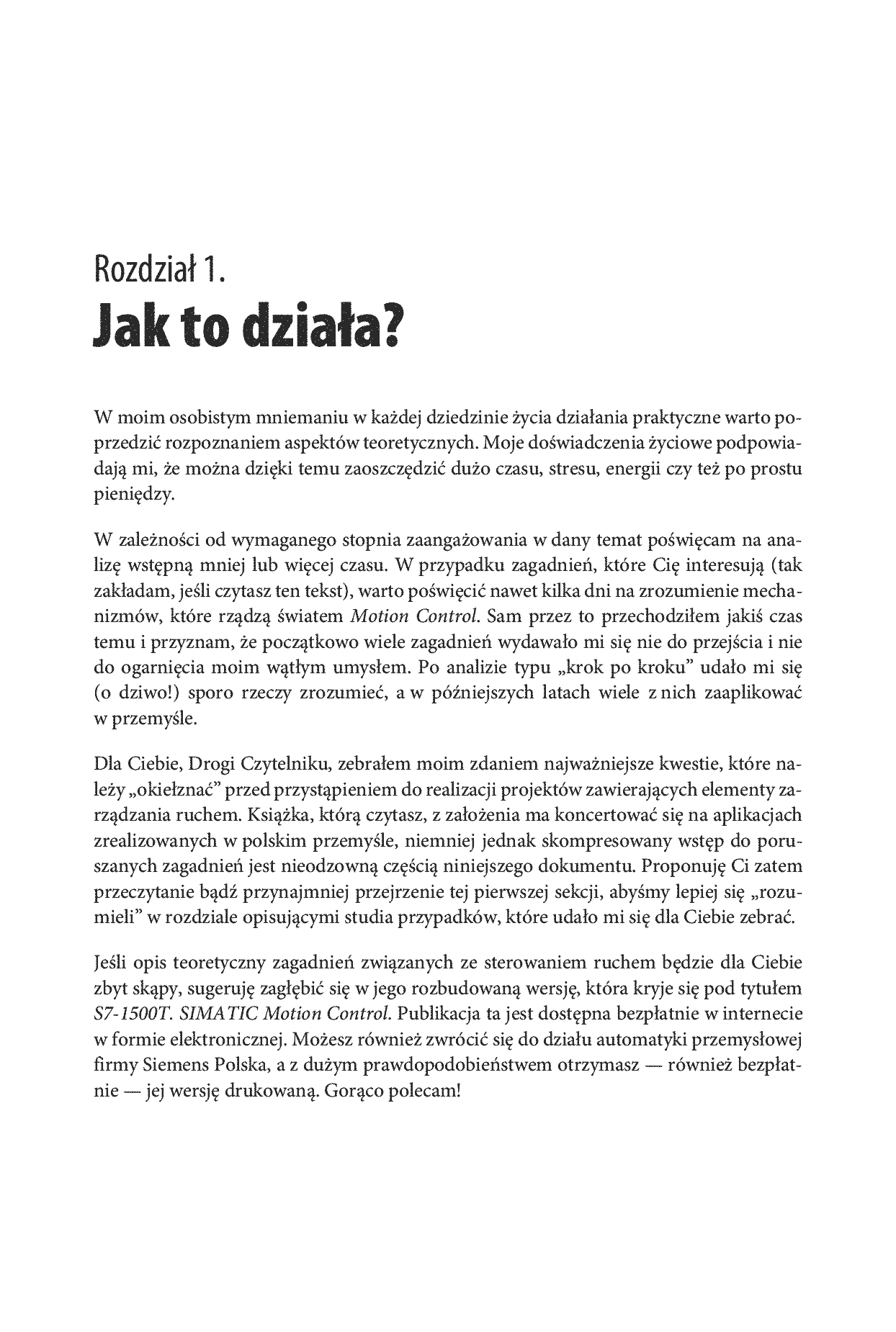 Fragment „SIMATIC Motion Control - sterowanie serwonapędami. Teoria. Aplikacje. Ćwiczenia” — strona 7 z 30