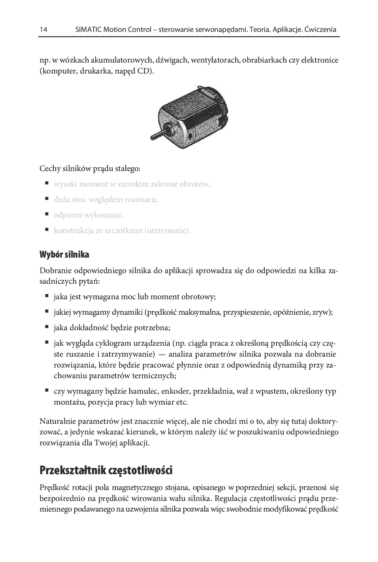 Fragment „SIMATIC Motion Control - sterowanie serwonapędami. Teoria. Aplikacje. Ćwiczenia” — strona 12 z 30