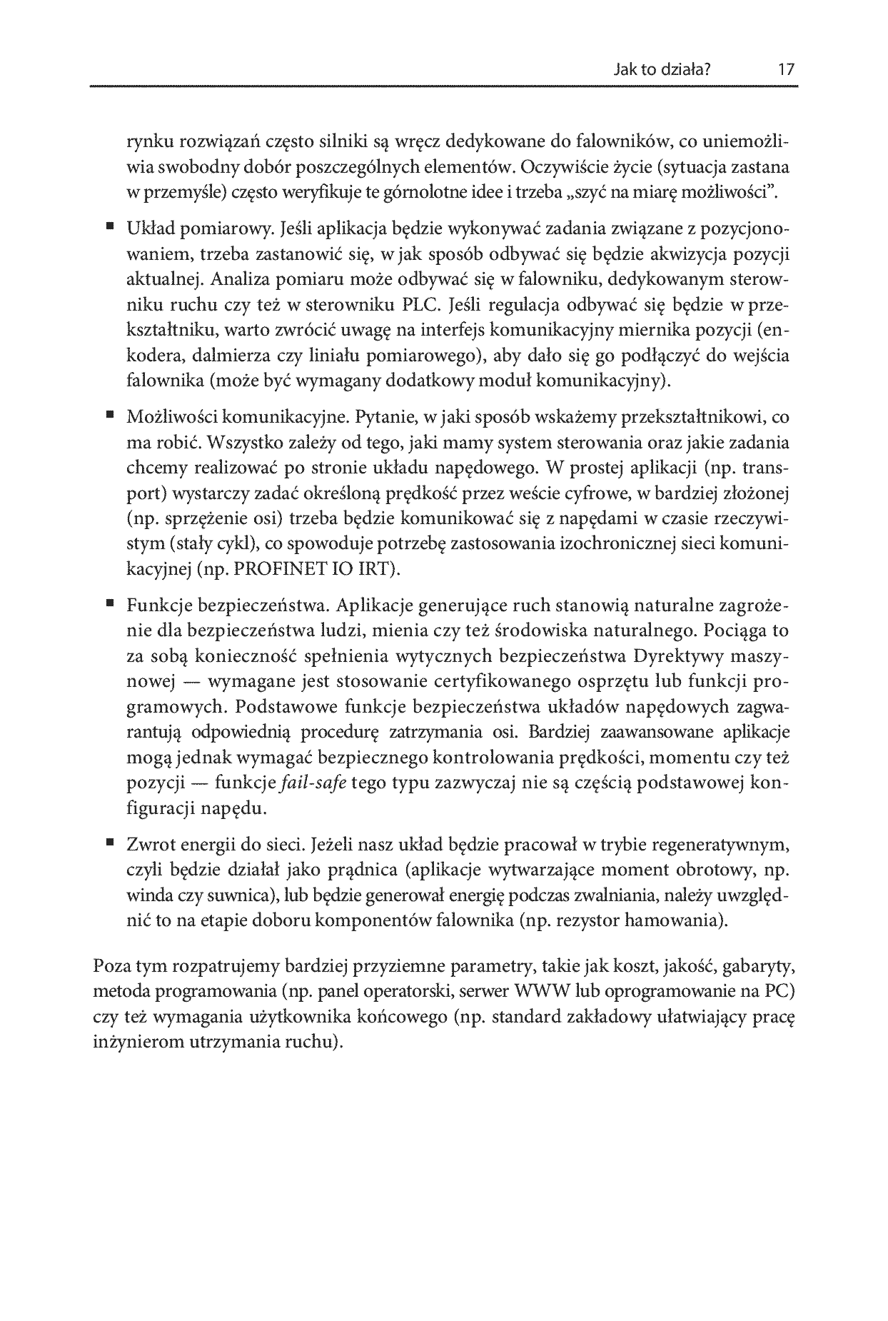Fragment „SIMATIC Motion Control - sterowanie serwonapędami. Teoria. Aplikacje. Ćwiczenia” — strona 15 z 30