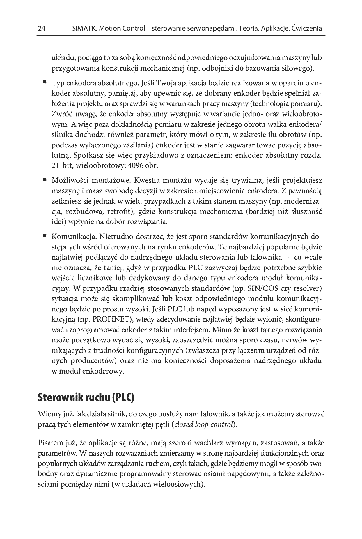 Fragment „SIMATIC Motion Control - sterowanie serwonapędami. Teoria. Aplikacje. Ćwiczenia” — strona 22 z 30
