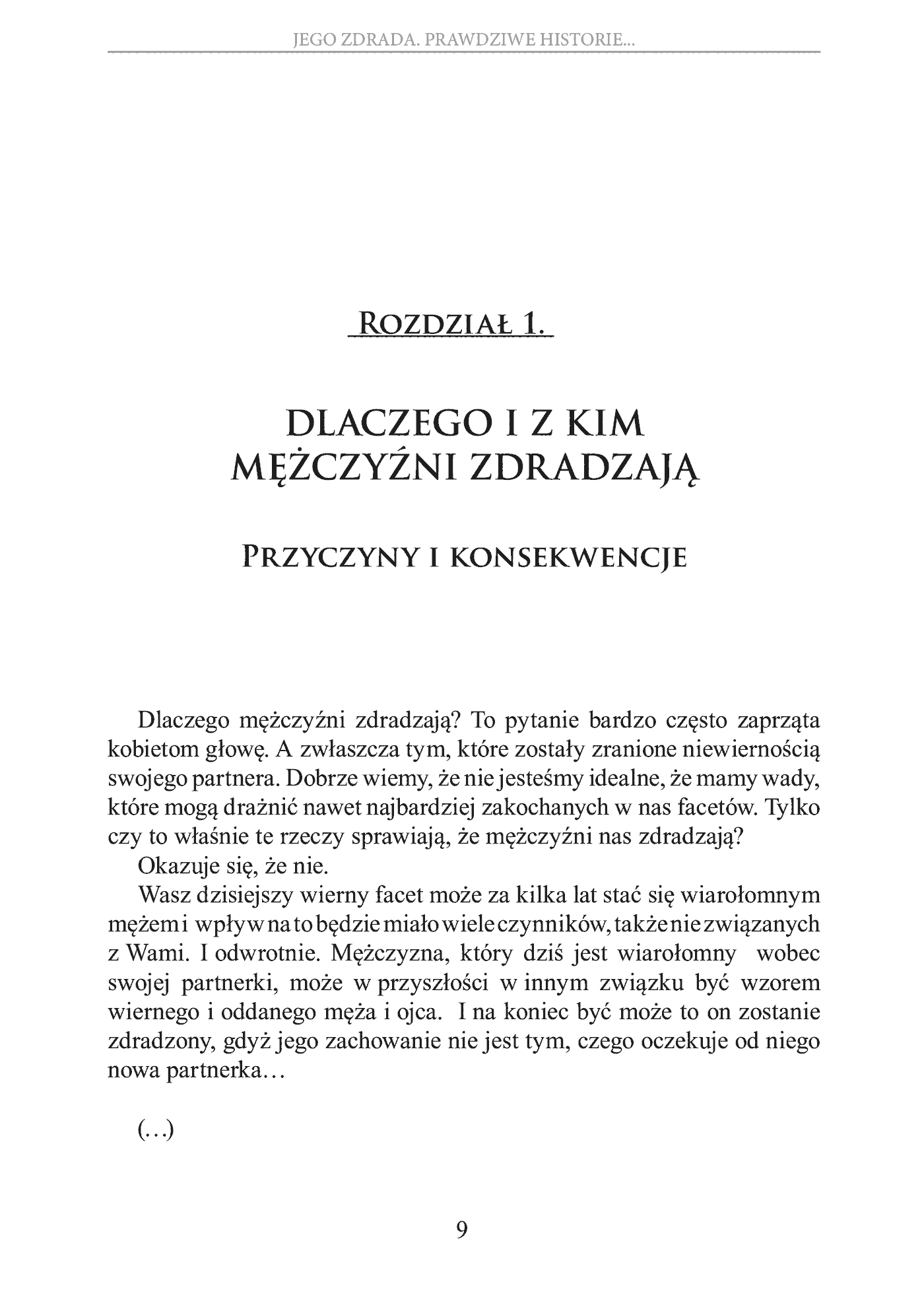 Fragment „Jego zdrada. Prawdziwe historie, wnioski, opinie, porady” — strona 9 z 30
