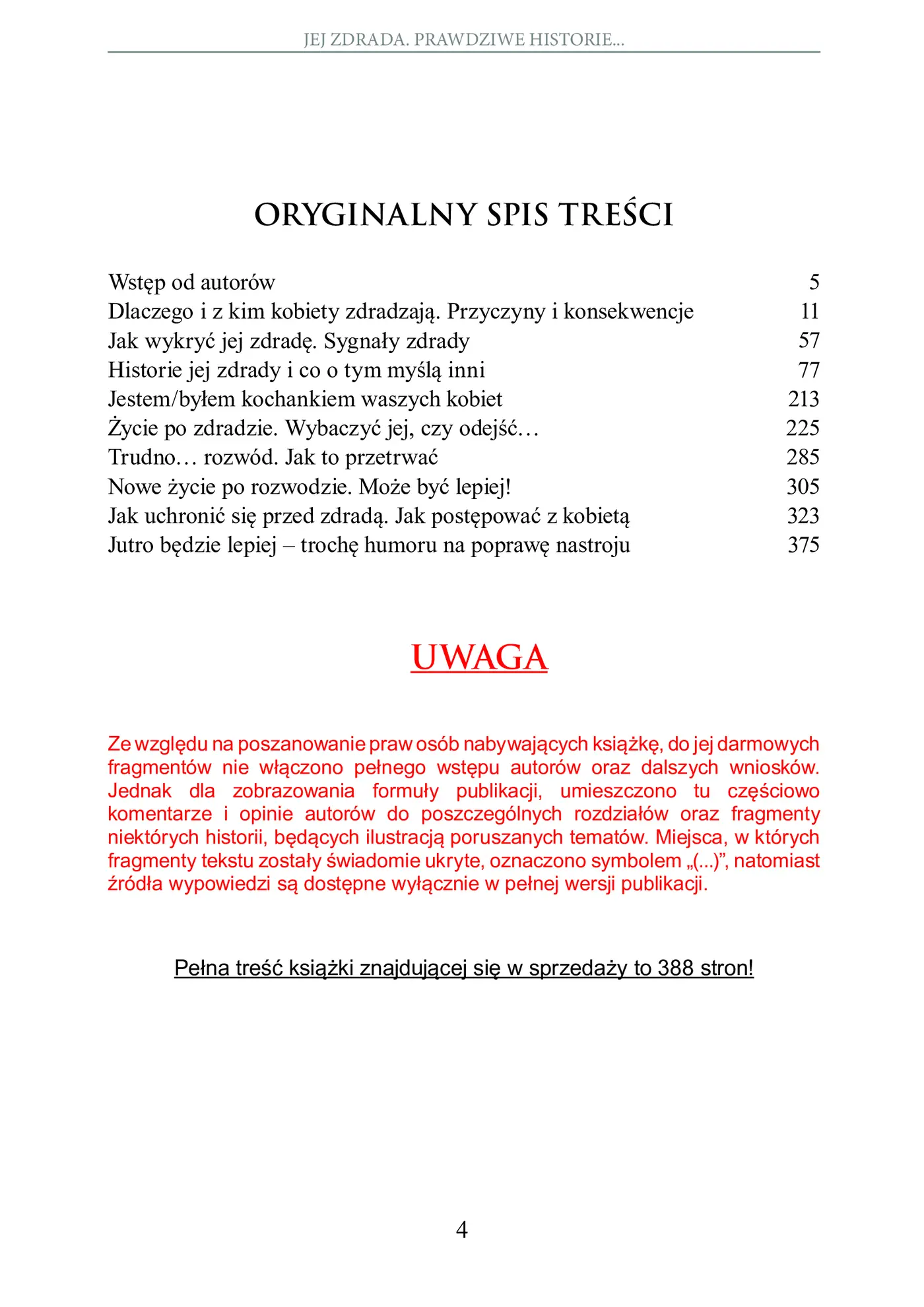Fragment „Jej zdrada. Prawdziwe historie, wnioski, opinie, porady” — strona 4 z 30