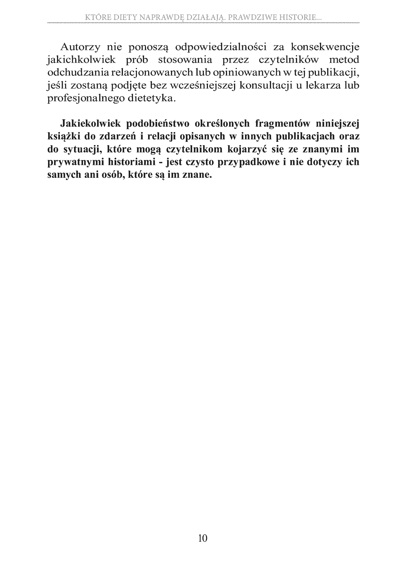 Fragment „Które diety naprawdę działają. Prawdziwe historie, wnioski, opinie, porady” — strona 10 z 30