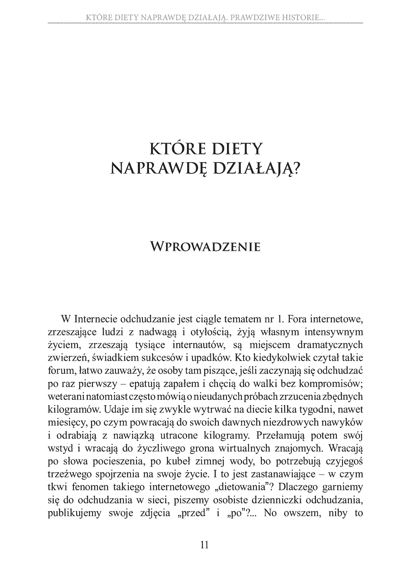 Fragment „Które diety naprawdę działają. Prawdziwe historie, wnioski, opinie, porady” — strona 11 z 30