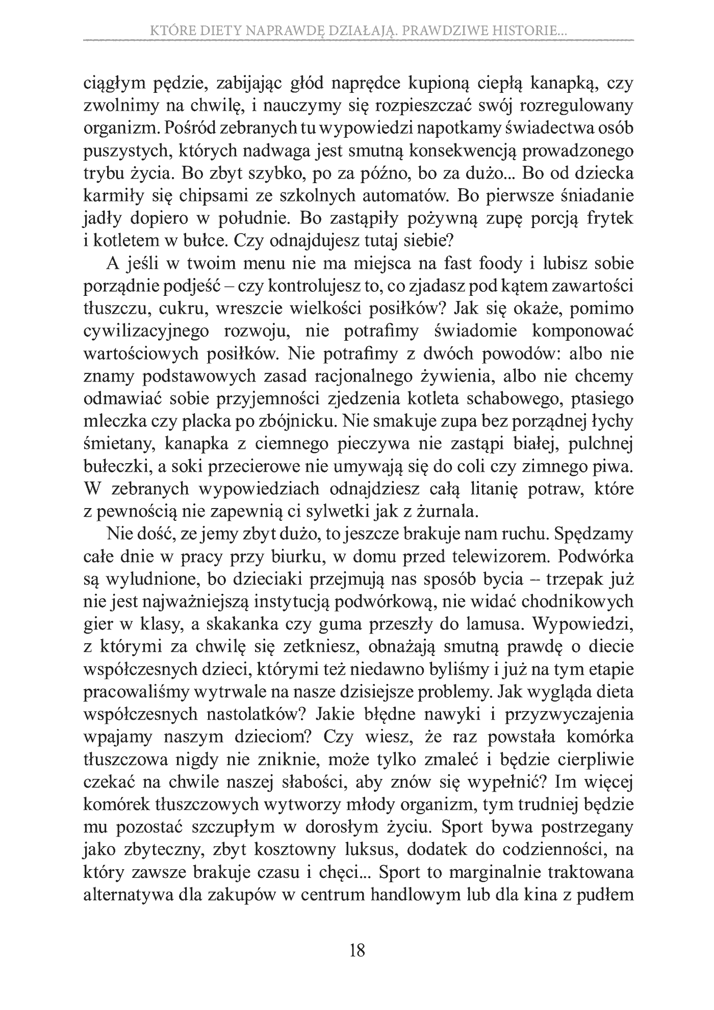 Fragment „Które diety naprawdę działają. Prawdziwe historie, wnioski, opinie, porady” — strona 18 z 30