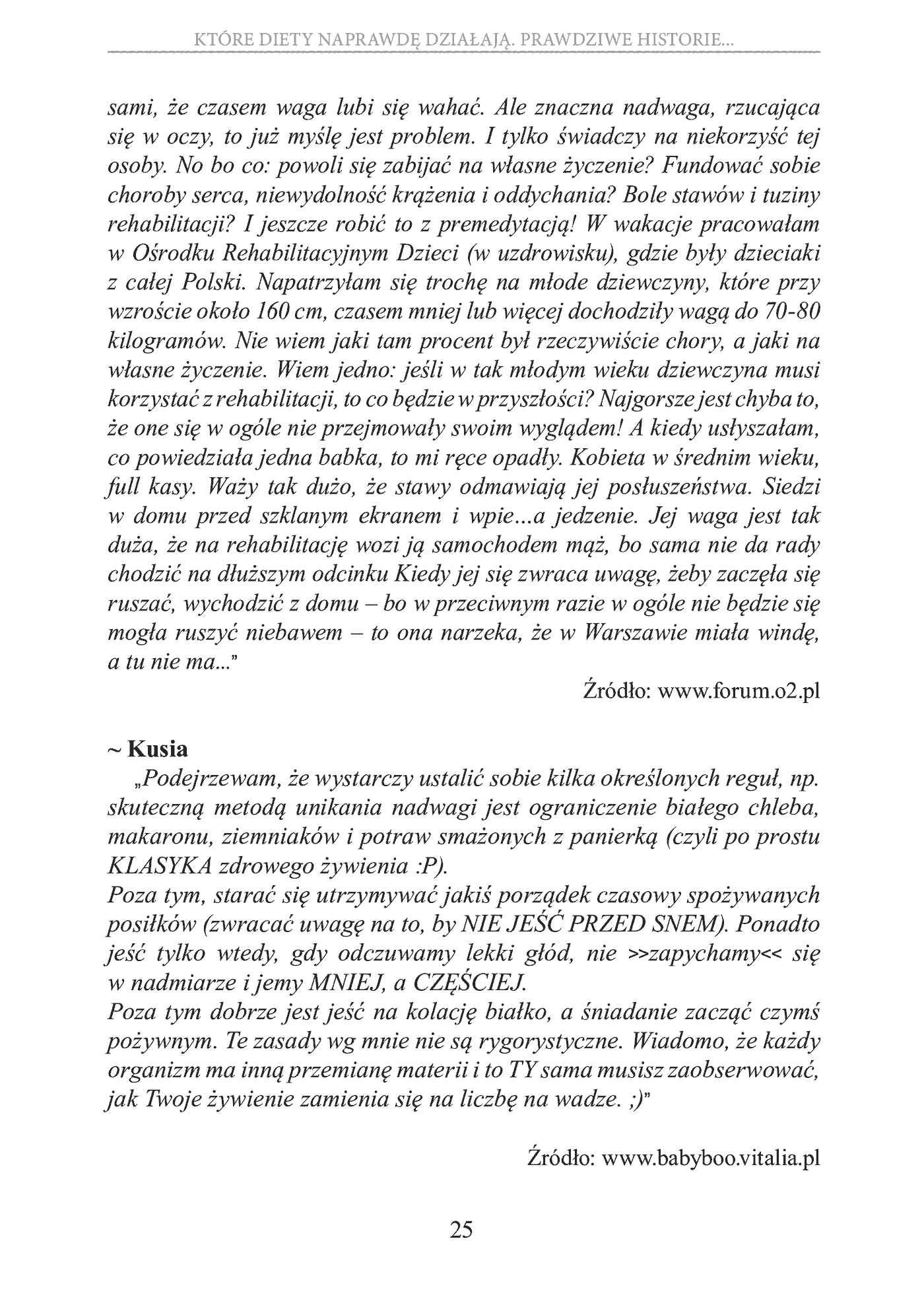 Fragment „Które diety naprawdę działają. Prawdziwe historie, wnioski, opinie, porady” — strona 25 z 30