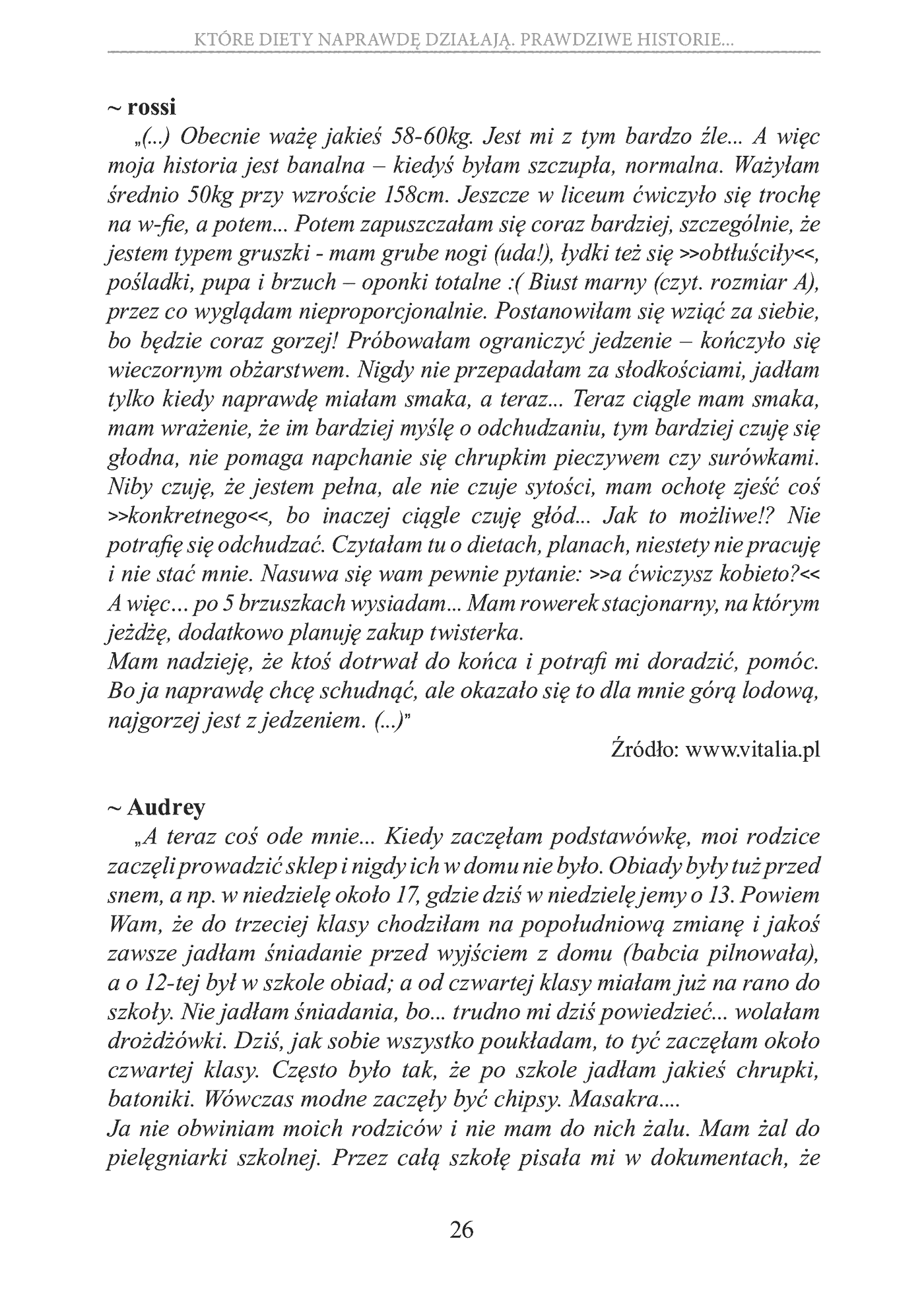 Fragment „Które diety naprawdę działają. Prawdziwe historie, wnioski, opinie, porady” — strona 26 z 30
