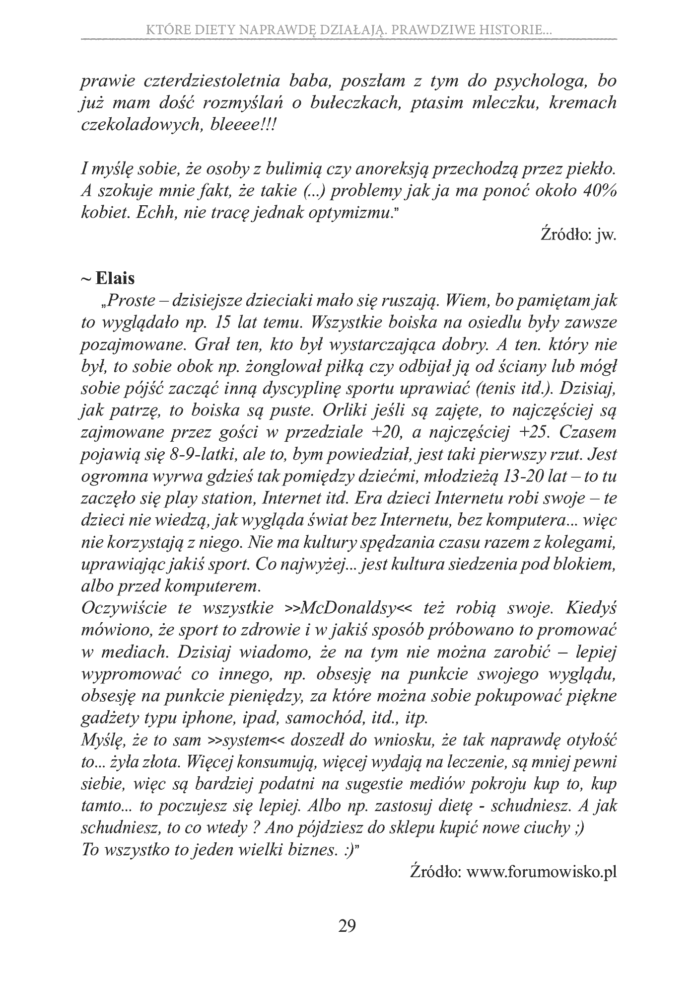 Fragment „Które diety naprawdę działają. Prawdziwe historie, wnioski, opinie, porady” — strona 29 z 30