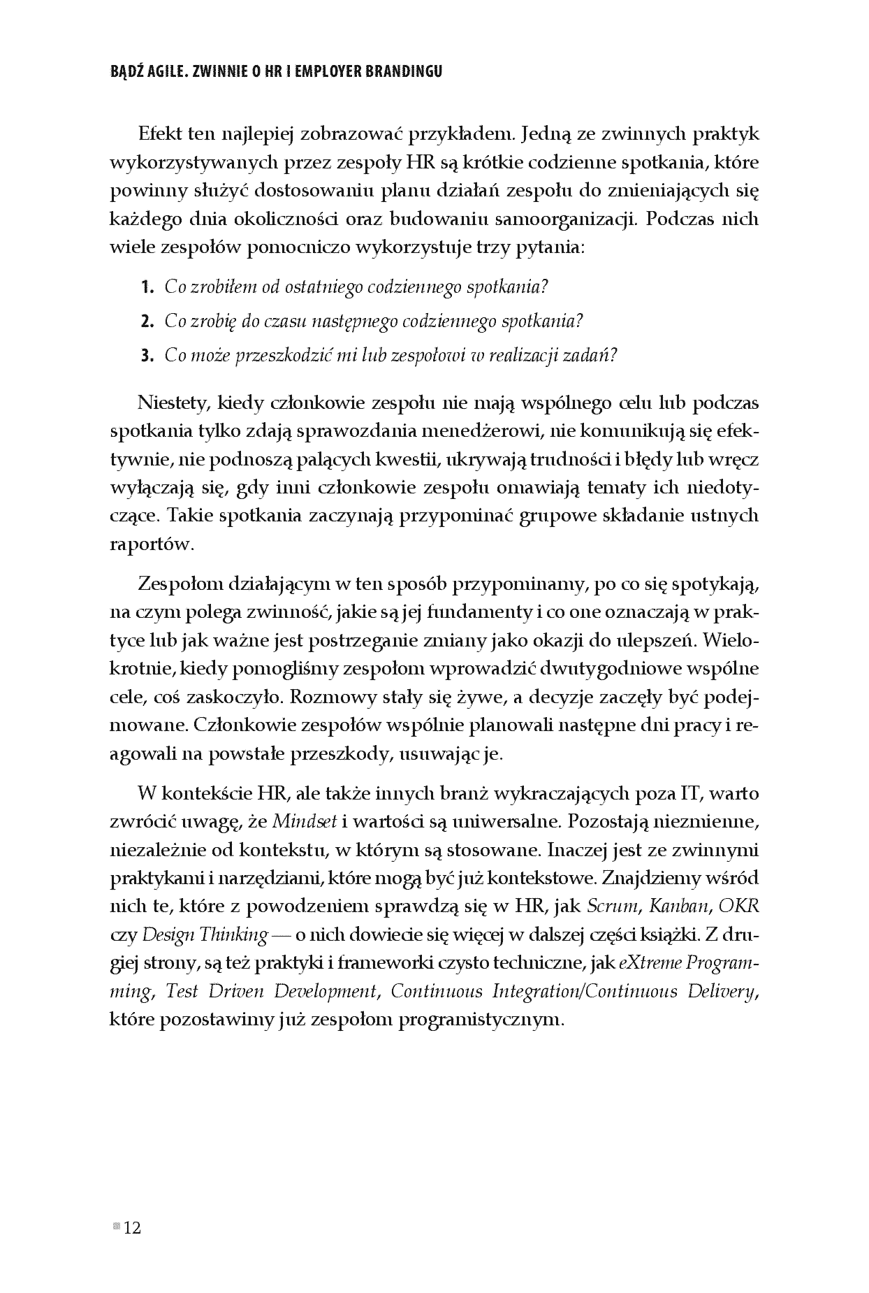 Fragment „Bądź Agile. Zwinnie o HR i Employer Brandingu” — strona 10 z 26