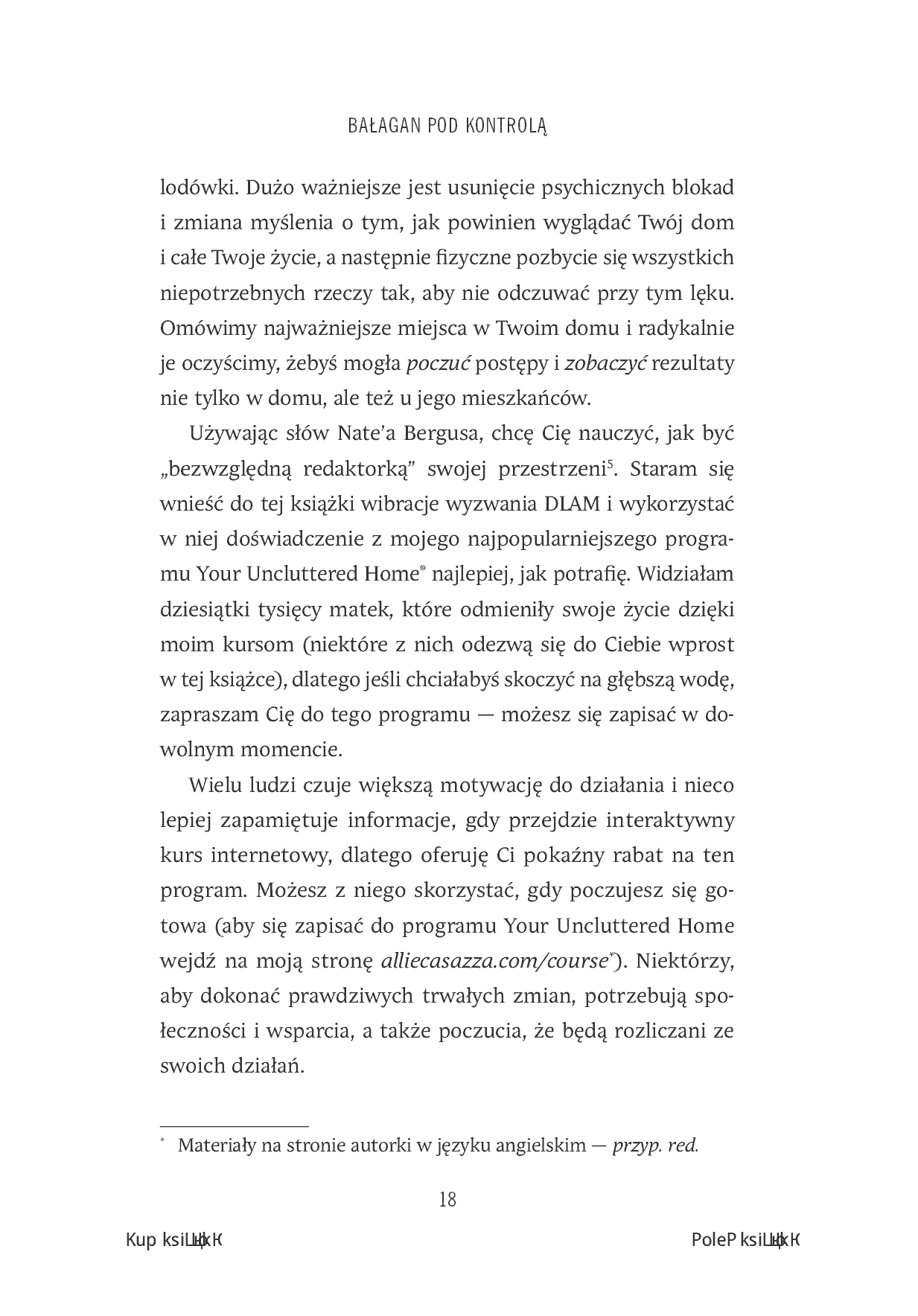 Fragment „Bałagan pod kontrolą. Jak odzyskać przestrzeń w swoim domu” — strona 8 z 30