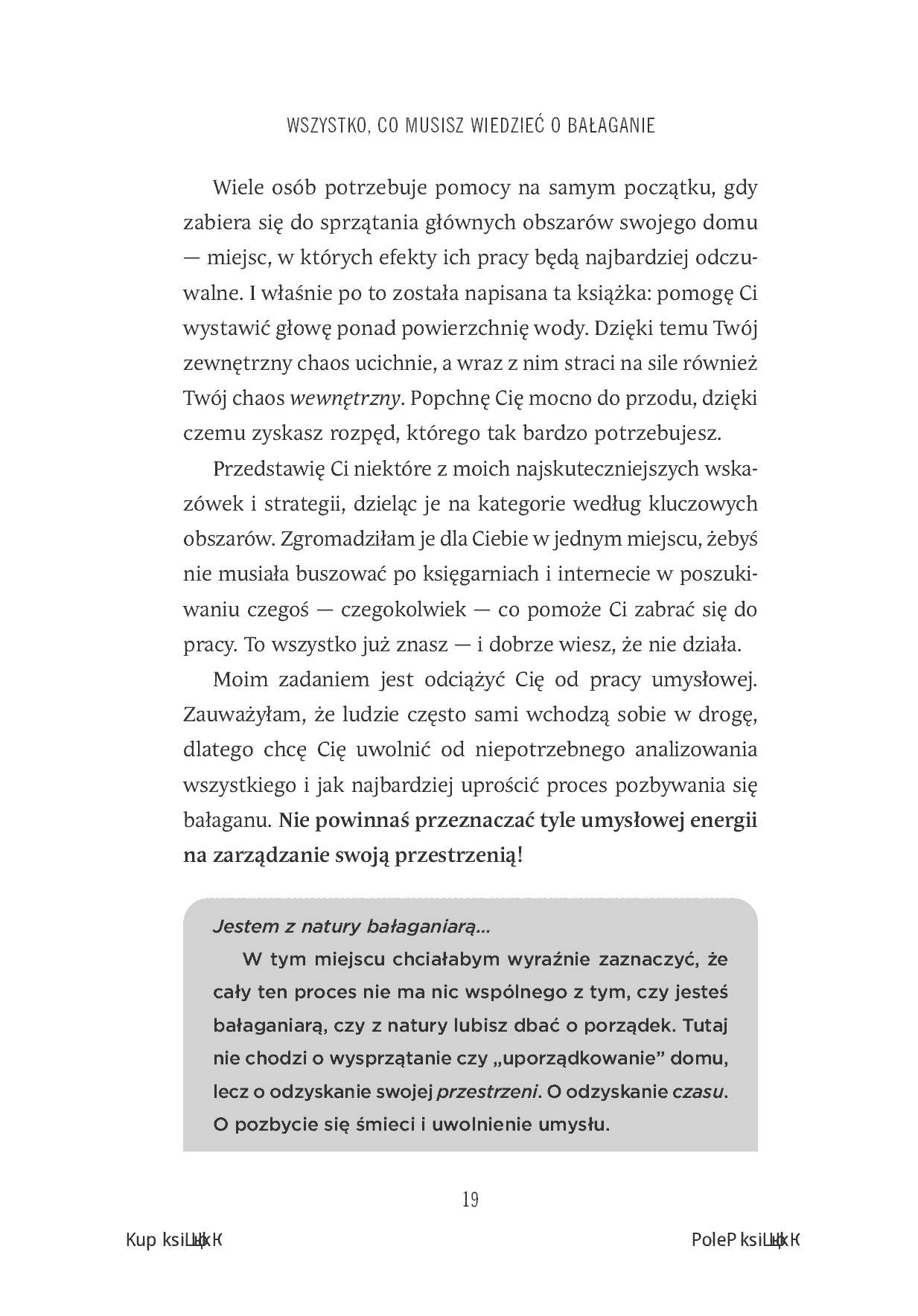 Fragment „Bałagan pod kontrolą. Jak odzyskać przestrzeń w swoim domu” — strona 9 z 30