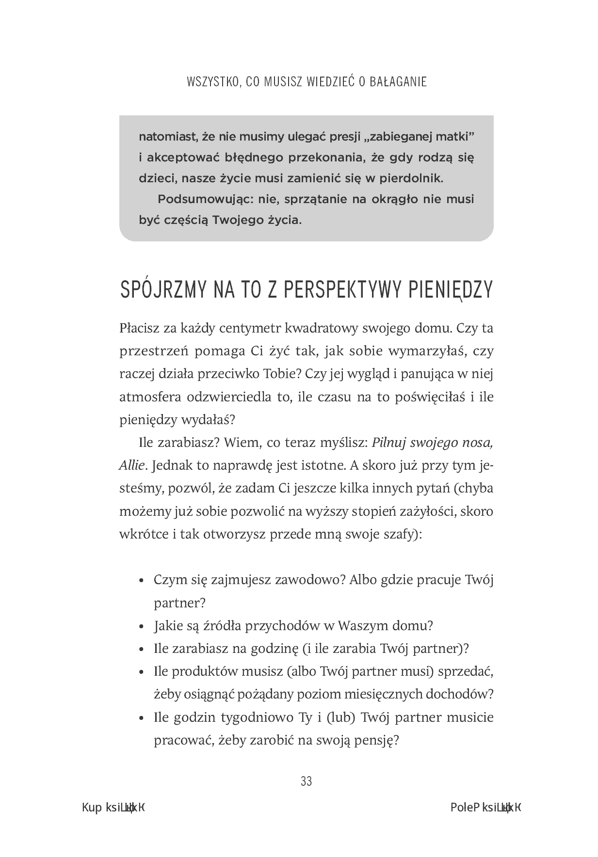 Fragment „Bałagan pod kontrolą. Jak odzyskać przestrzeń w swoim domu” — strona 23 z 30
