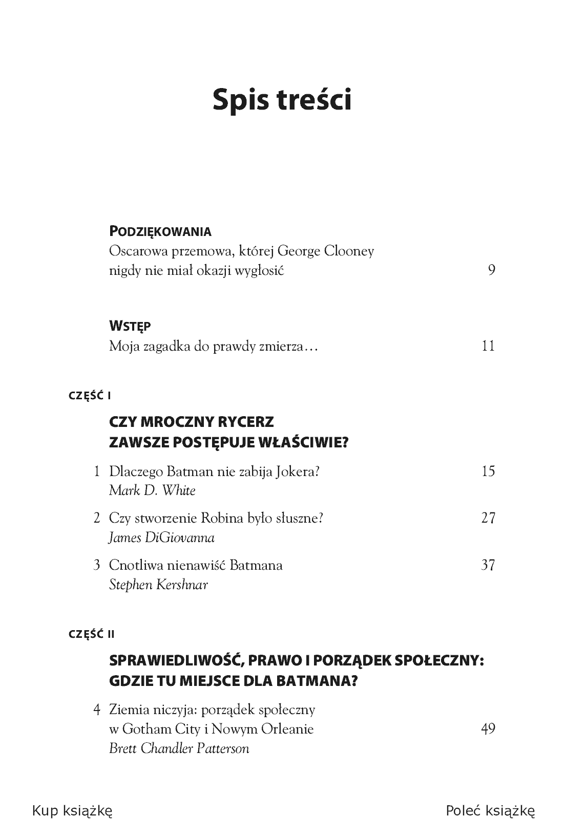 Fragment „Batman i filozofia. Mroczny rycerz nareszcie bez maski” — strona 3 z 21