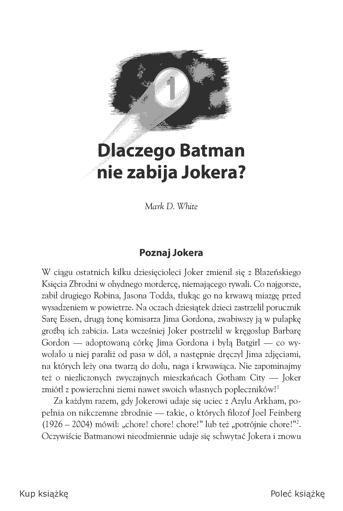 Fragment „Batman i filozofia. Mroczny rycerz nareszcie bez maski” — strona 7 z 21