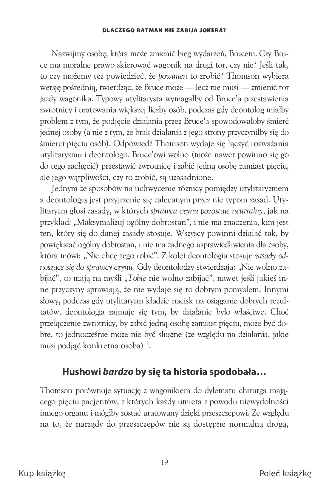 Fragment „Batman i filozofia. Mroczny rycerz nareszcie bez maski” — strona 11 z 21