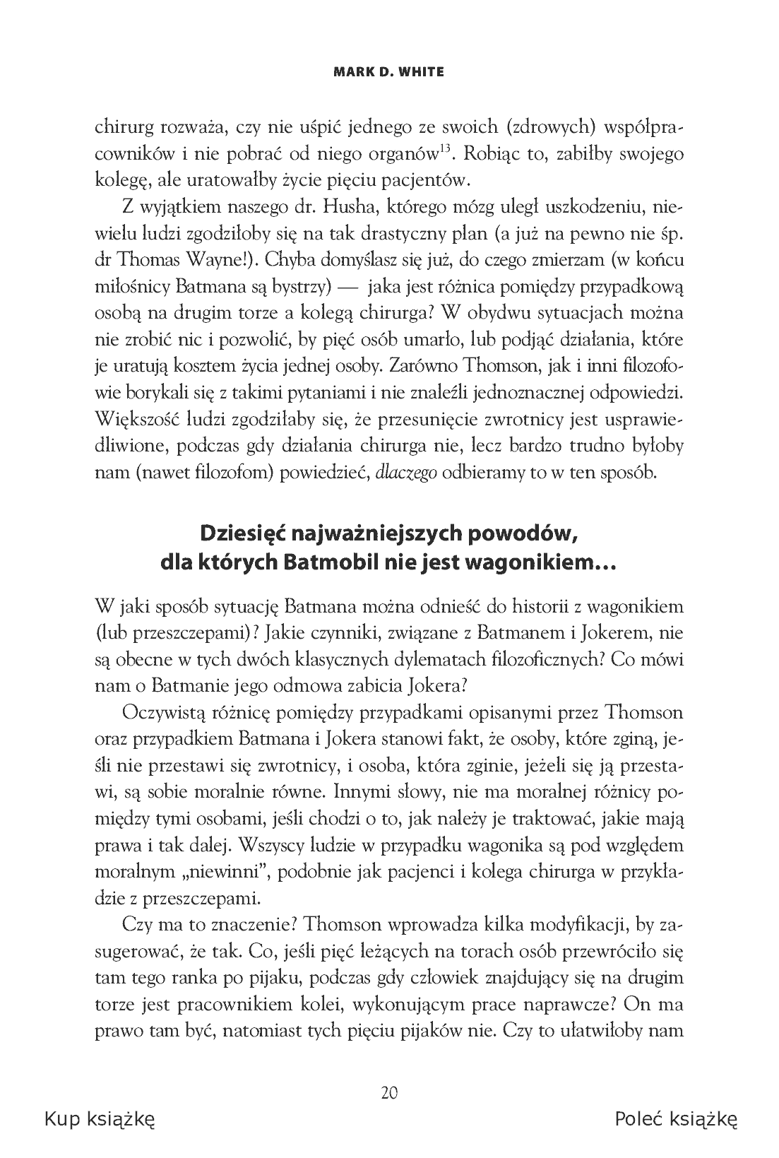Fragment „Batman i filozofia. Mroczny rycerz nareszcie bez maski” — strona 12 z 21